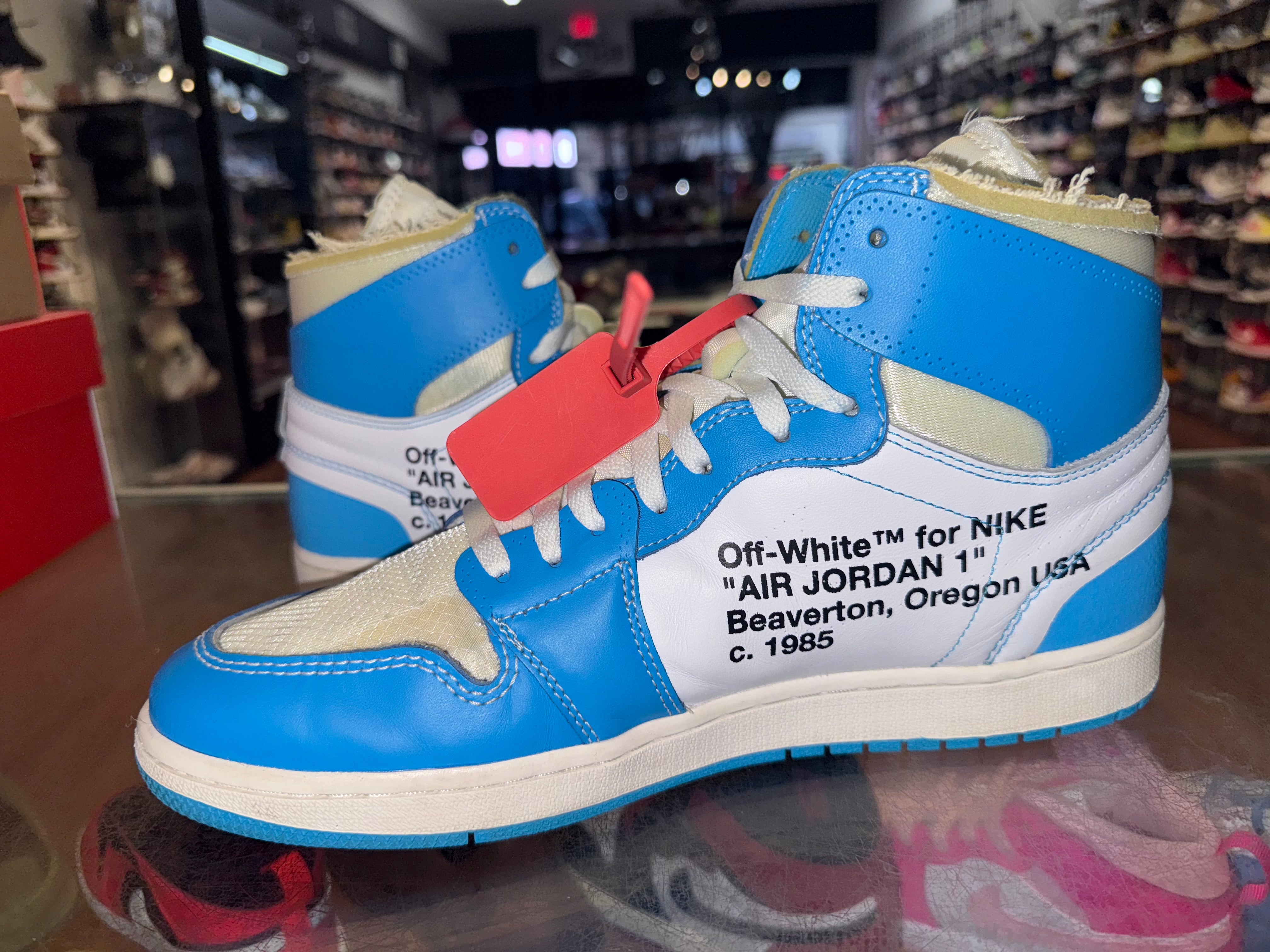 Size 12 Air Jordan 1 Off White "University Blue"