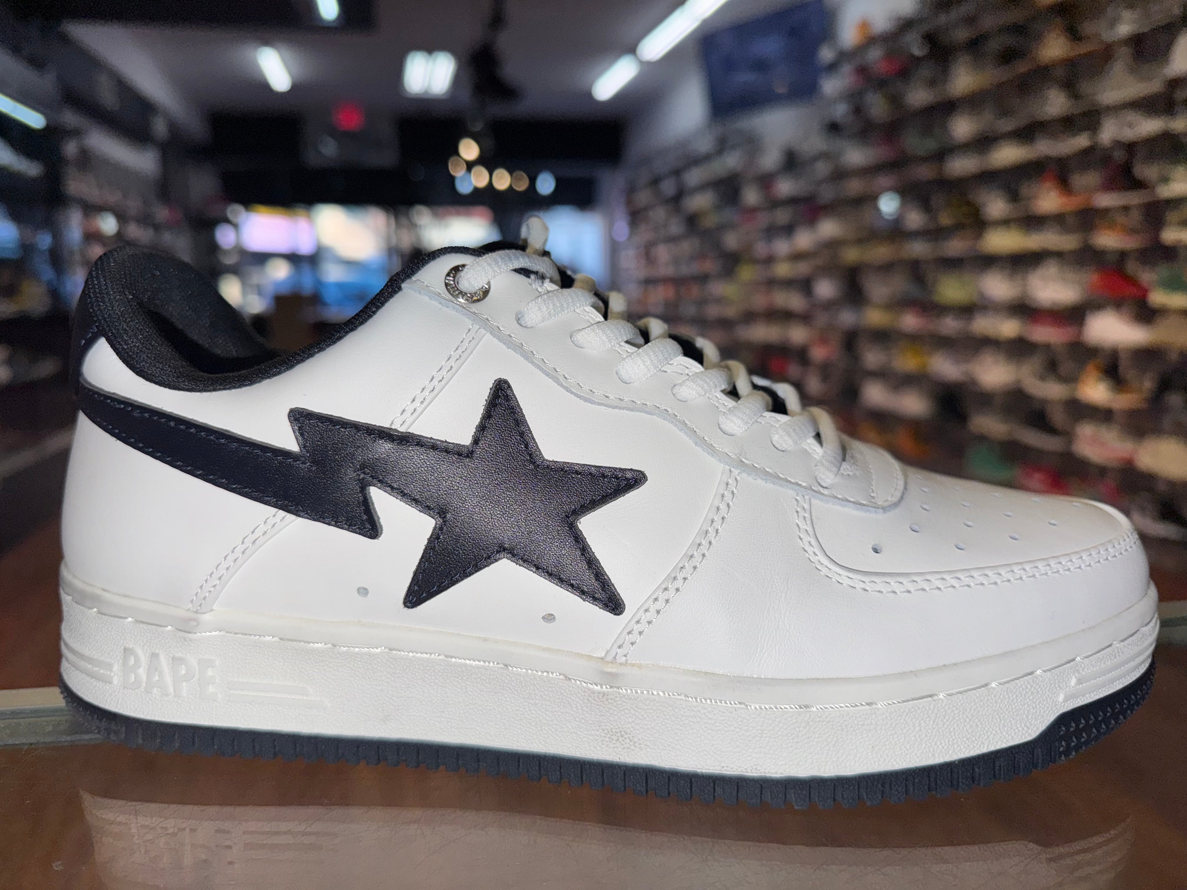 Size 8 Bathing Ape Bape Sta JJJJound "White Navy"