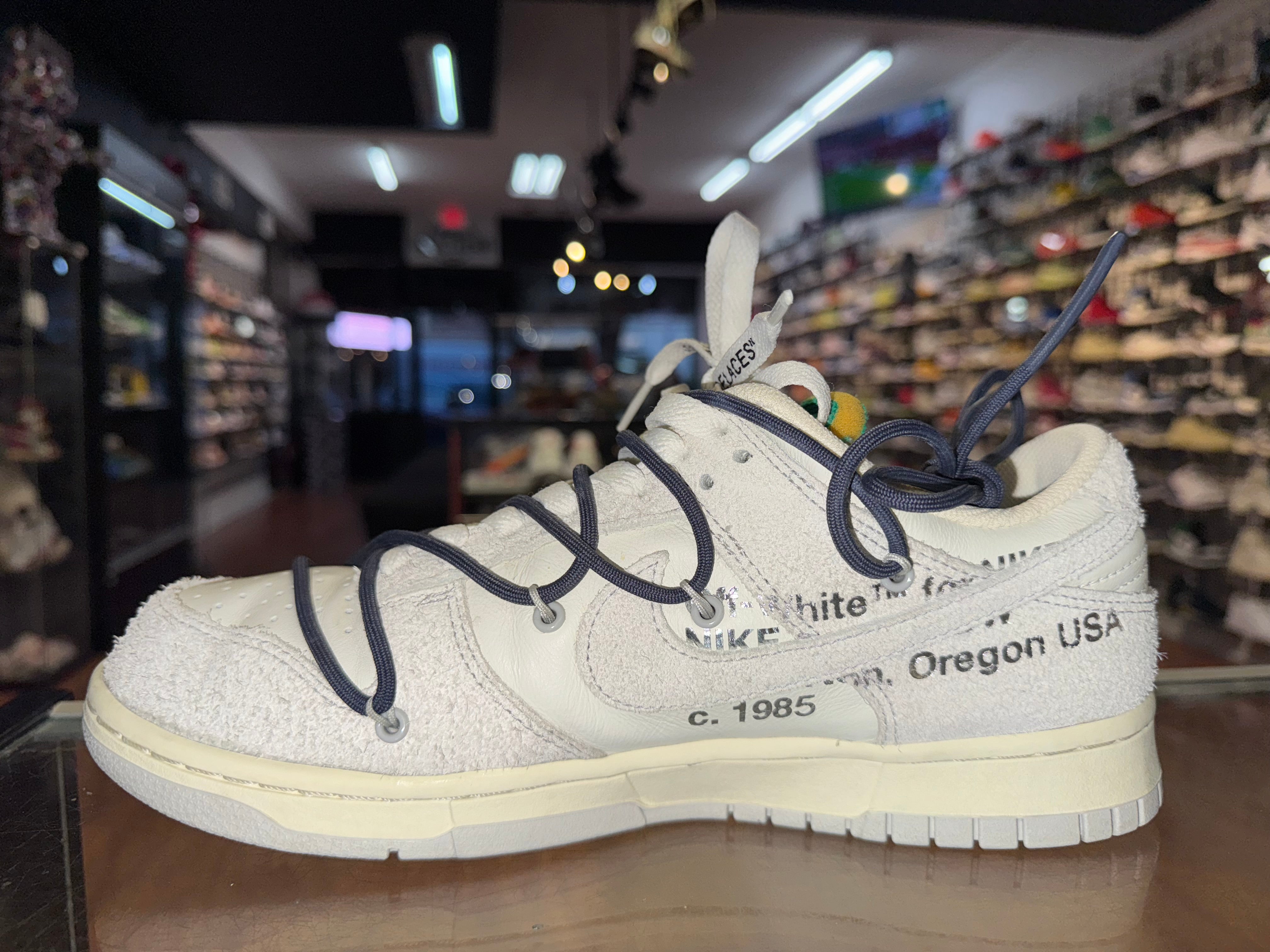 Size 9.5 Dunk Low Off White "Lot 20"