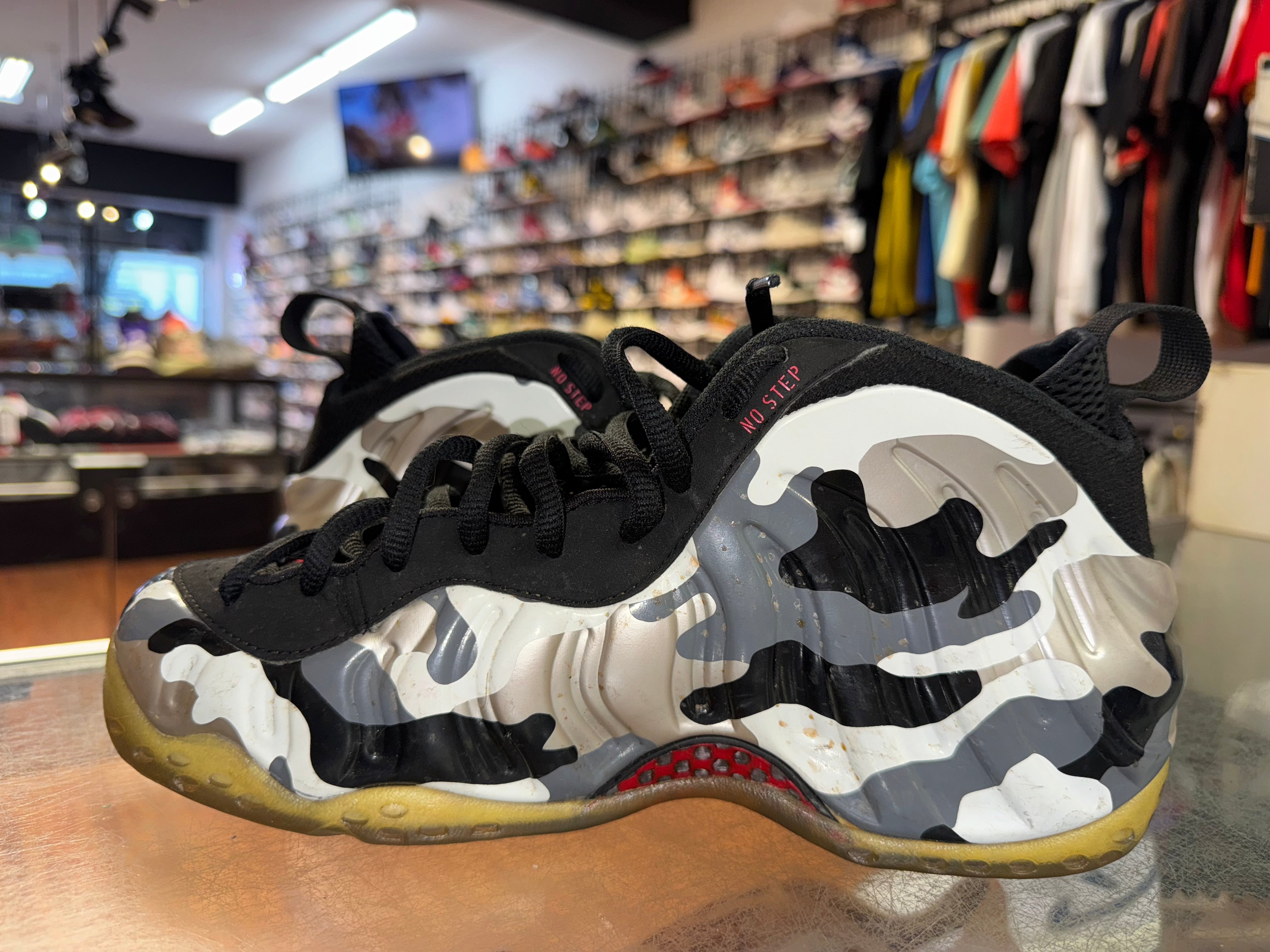 Size 9 Foamposite One "Fighter Jet"