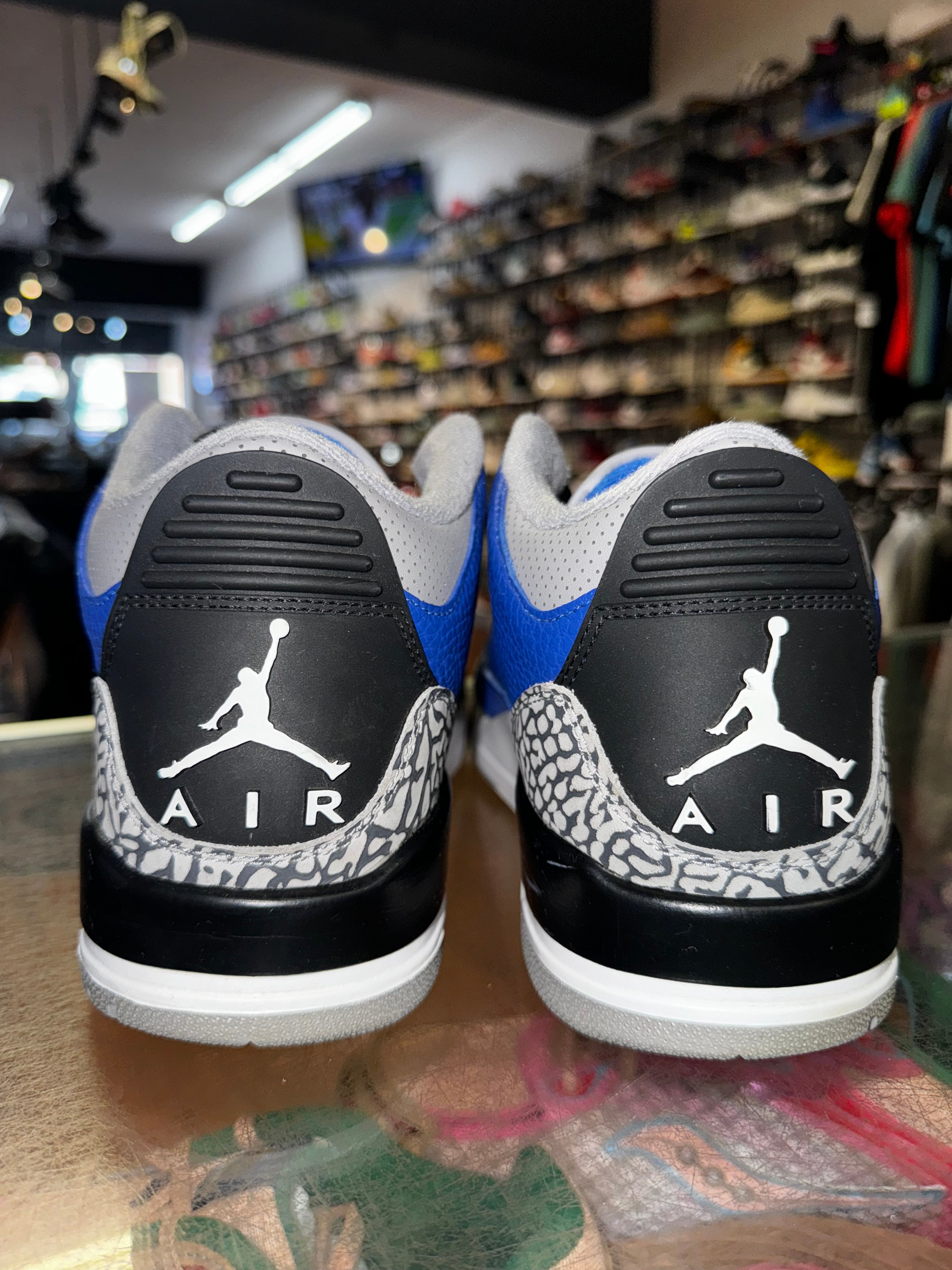 Size 9.5 Air Jordan 3 "Varsity Royal Cement"