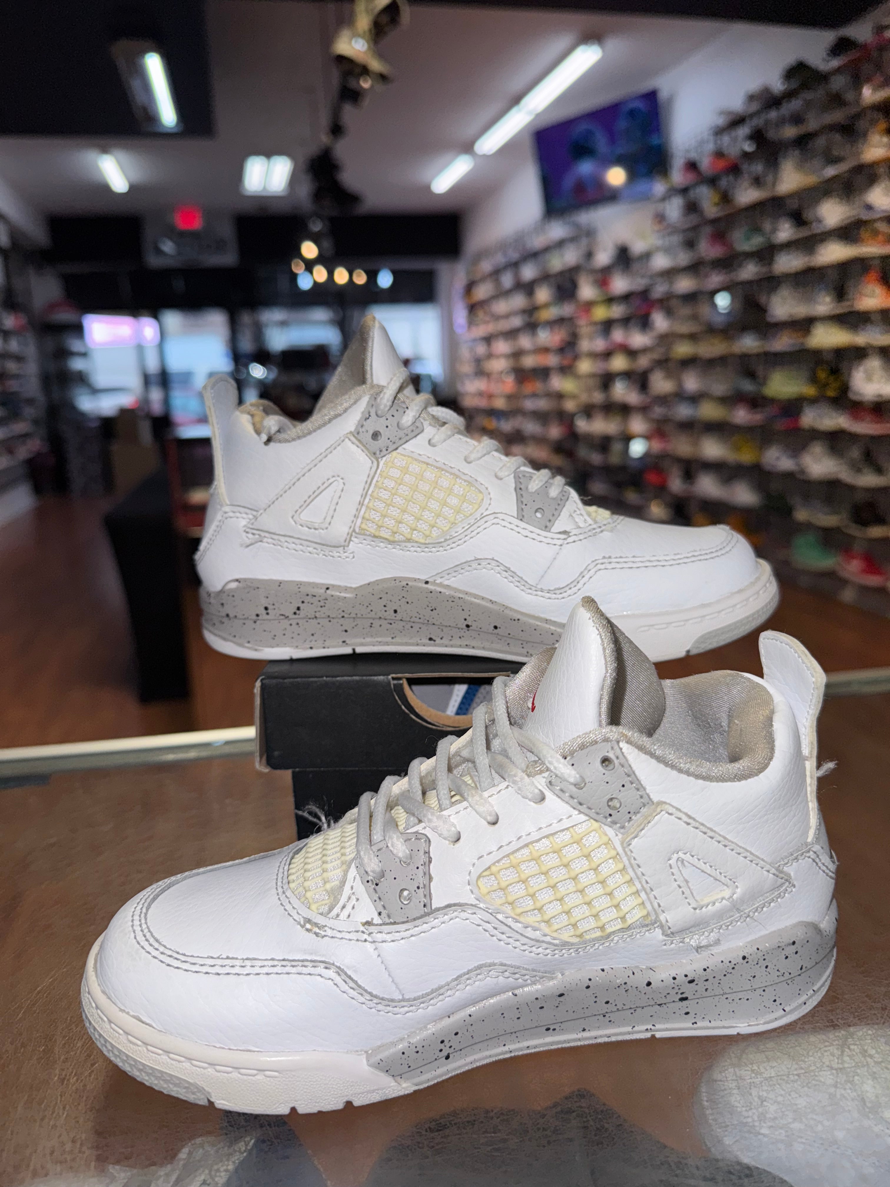 Size 13c Air Jordan 4 “White Oreo” (TD)