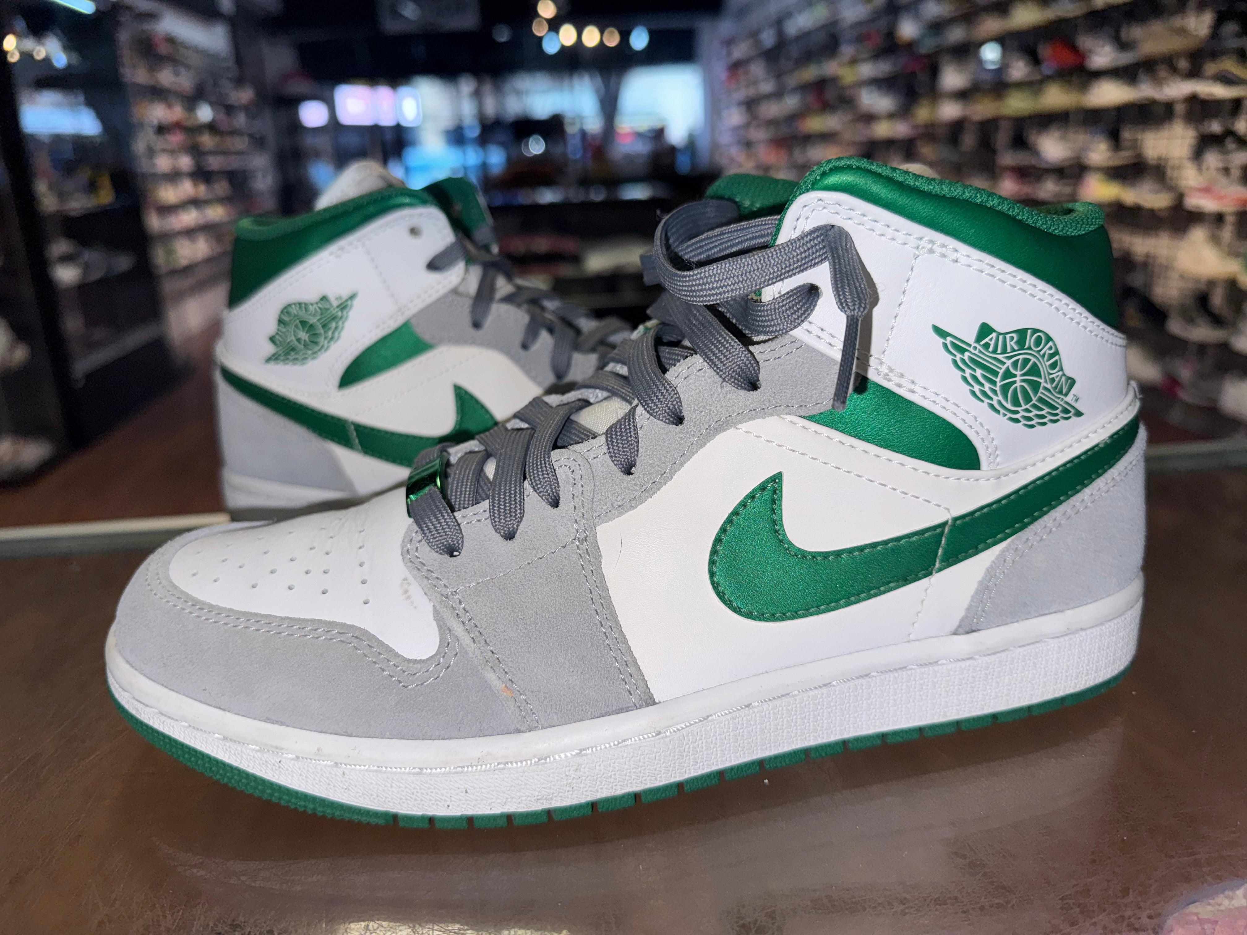 Size 8 Air Jordan 1 Mid "Pine Green"