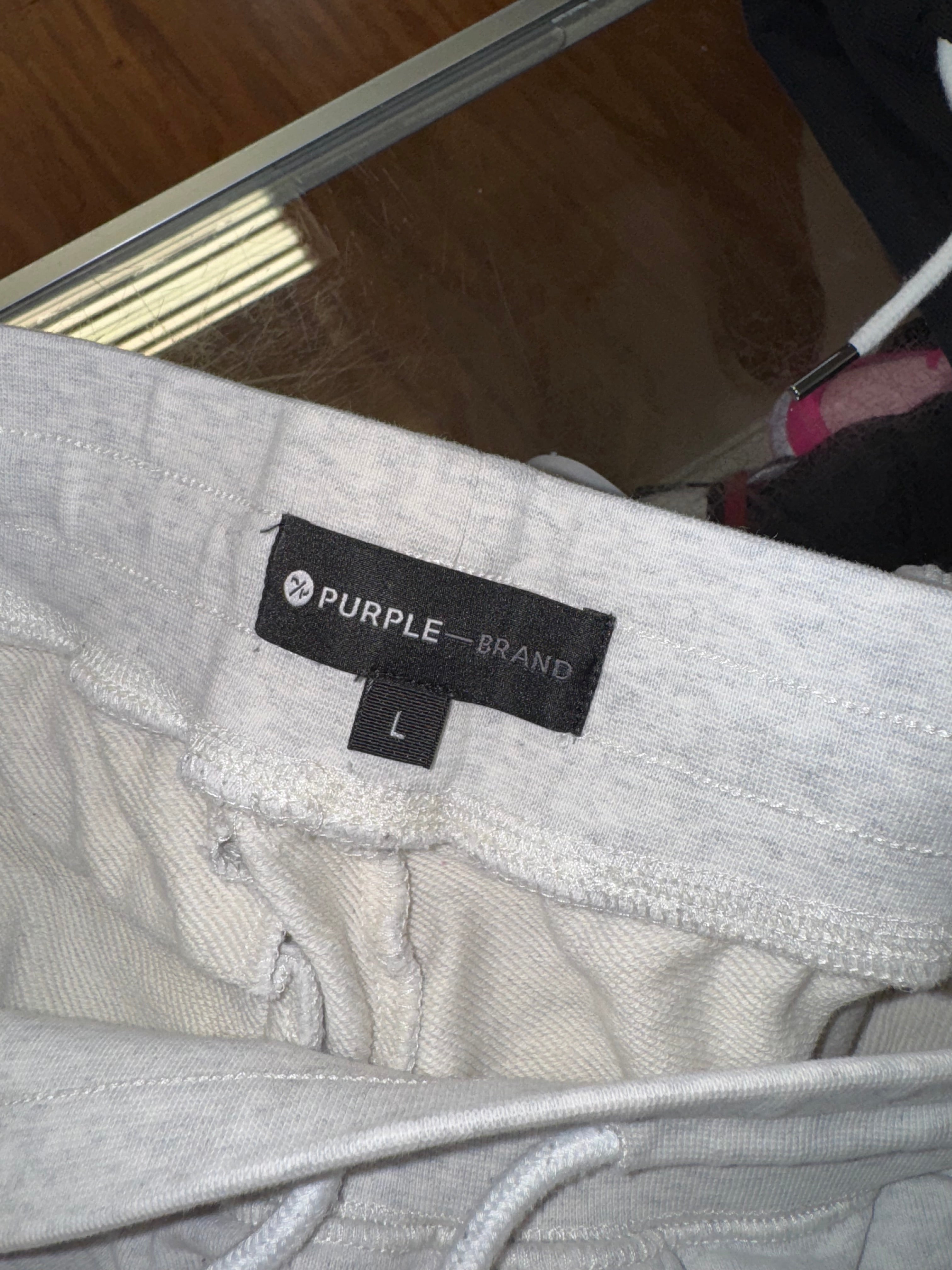 Size L (Fits M) Purple Brand Sweatpants “Grey”