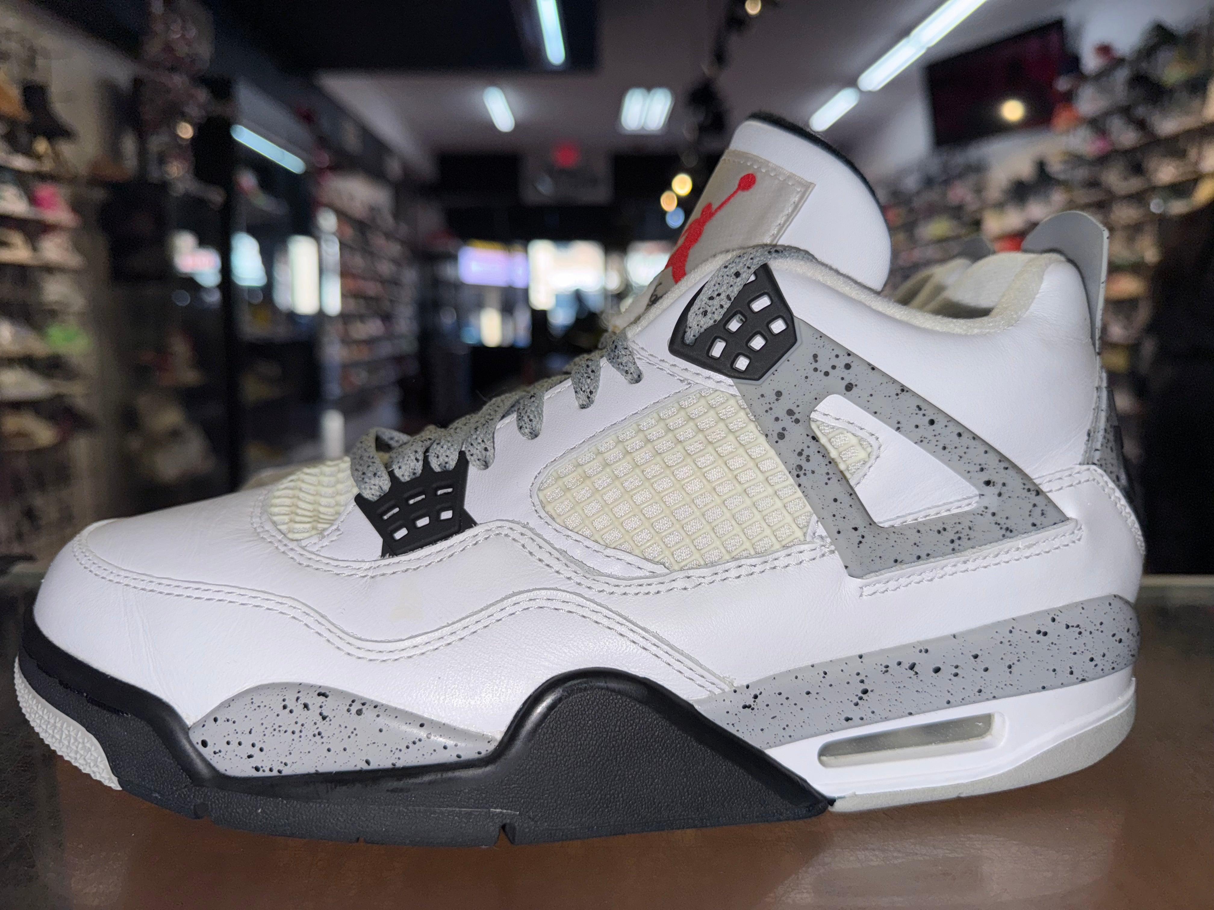 Size 9.5 Air Jordan 4 "White Cement"