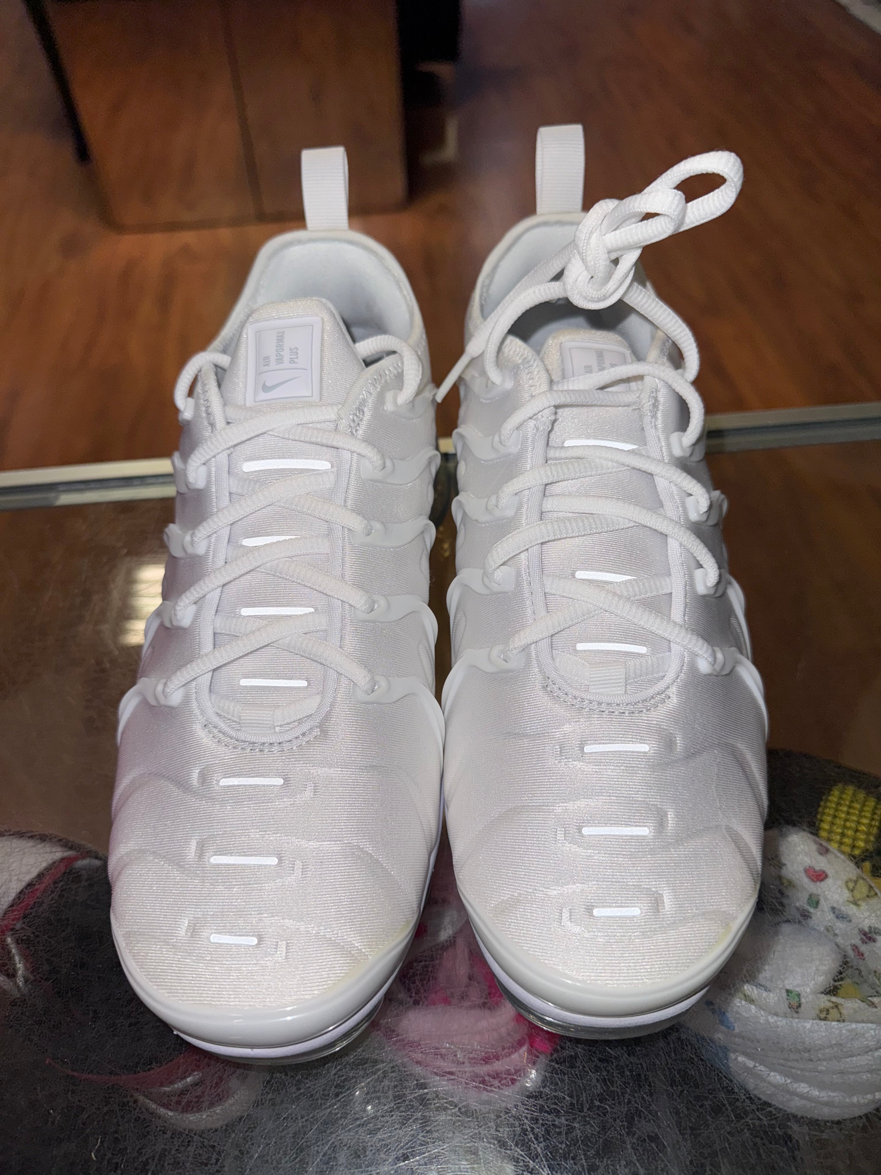 Size 8.5 Air VaporMax Plus “White” Brand New