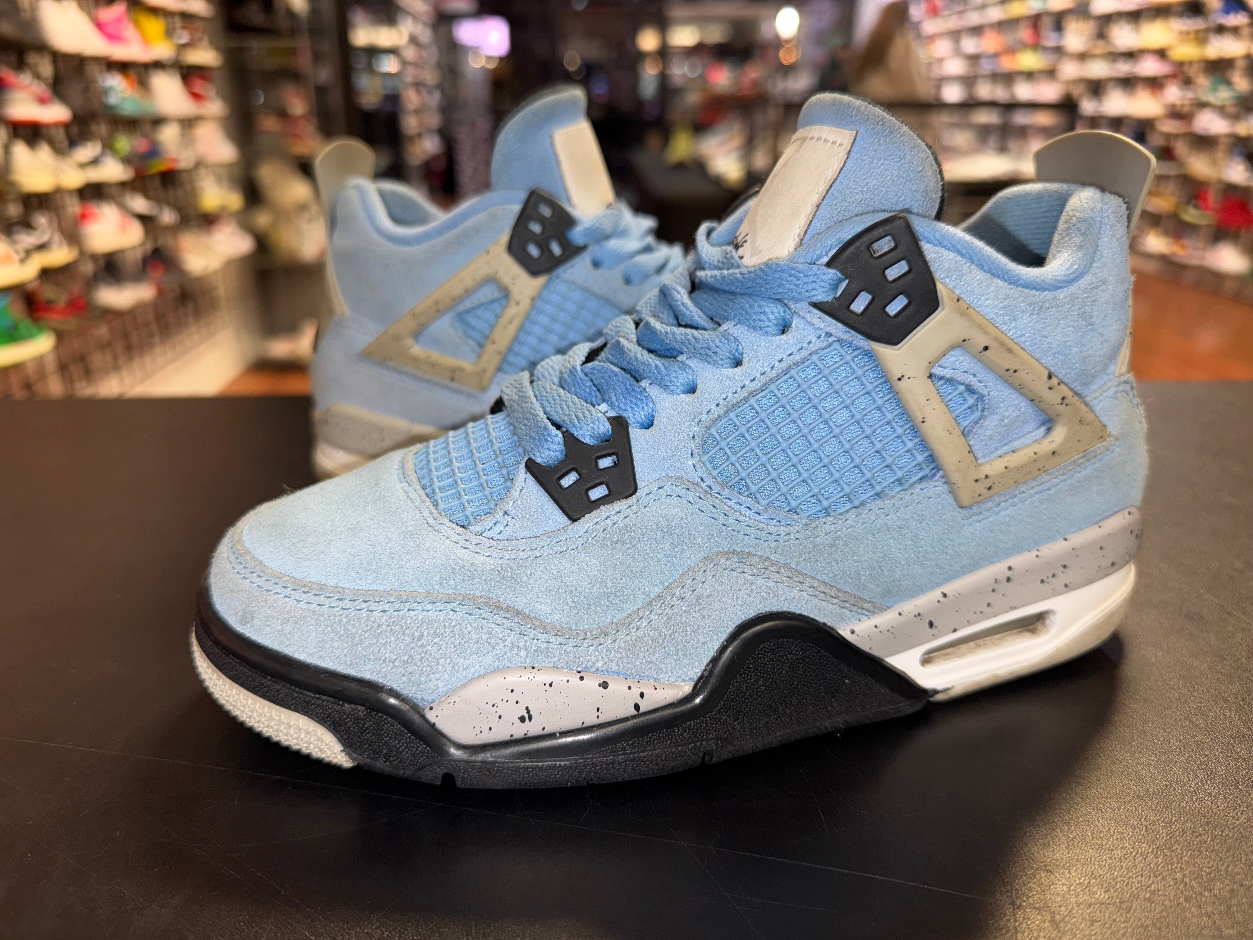 Size 4.5y Air Jordan 4 “University Blue”