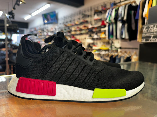 Size 10 Adidas NMD R1 "Core Black Energy Pink" Brand New