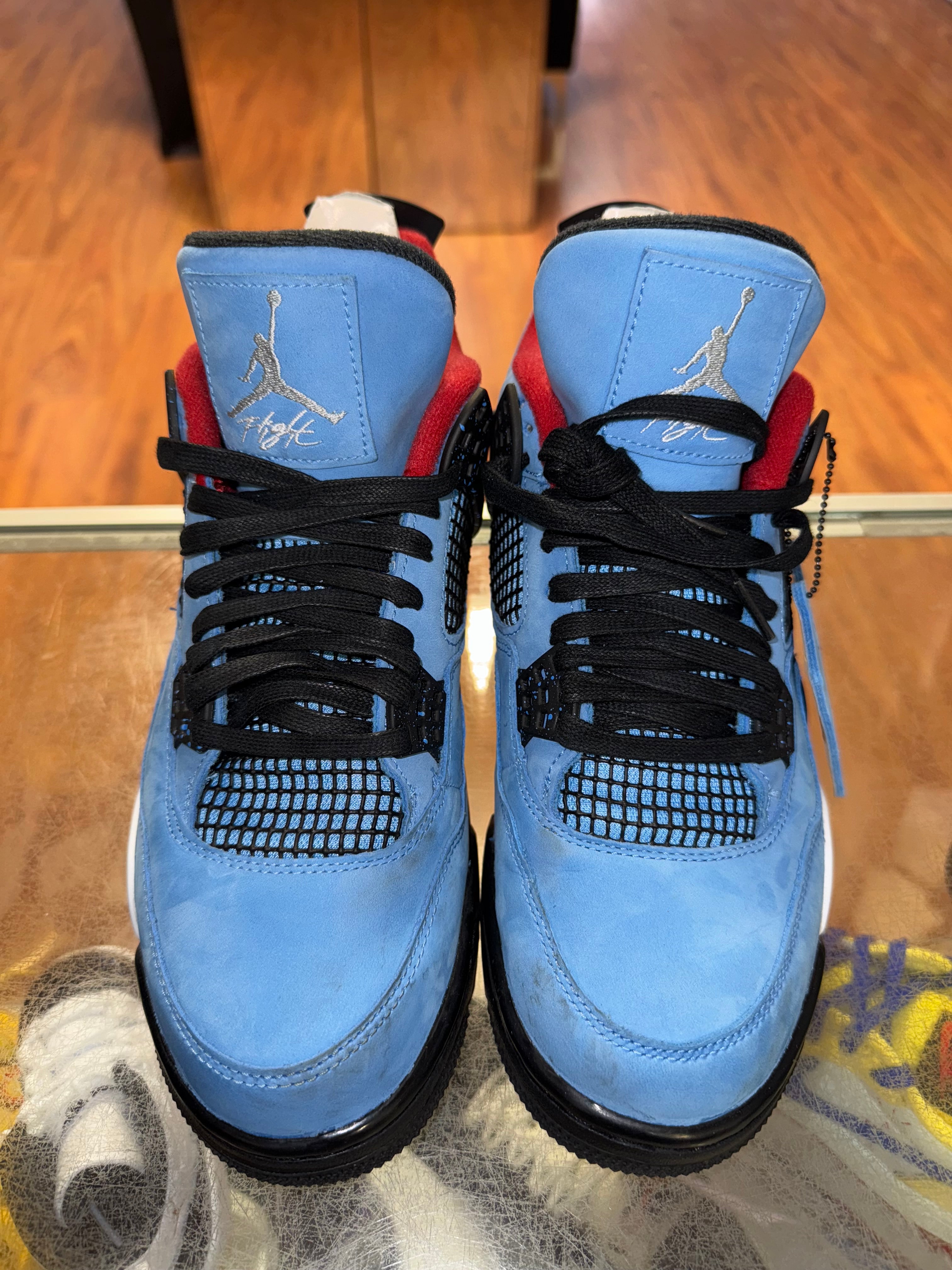 Size 9.5 Air Jordan 4 Travis Scott "Cactus Jack"