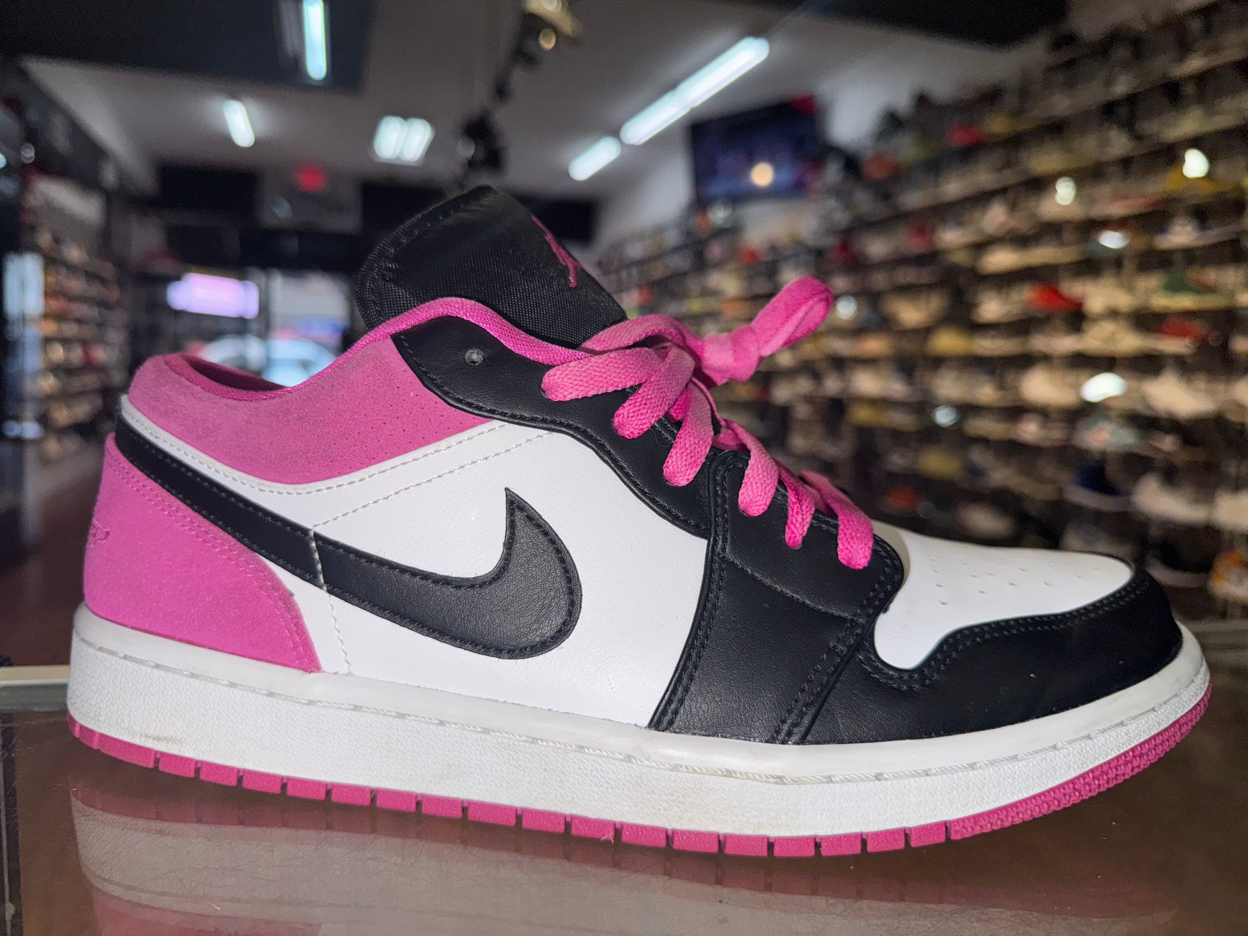 Size 9.5 Air Jordan 1 Low "Black Active Fuchsia"