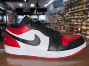 Size 9.5 Air Jordan 1 Low "Bred Toe"