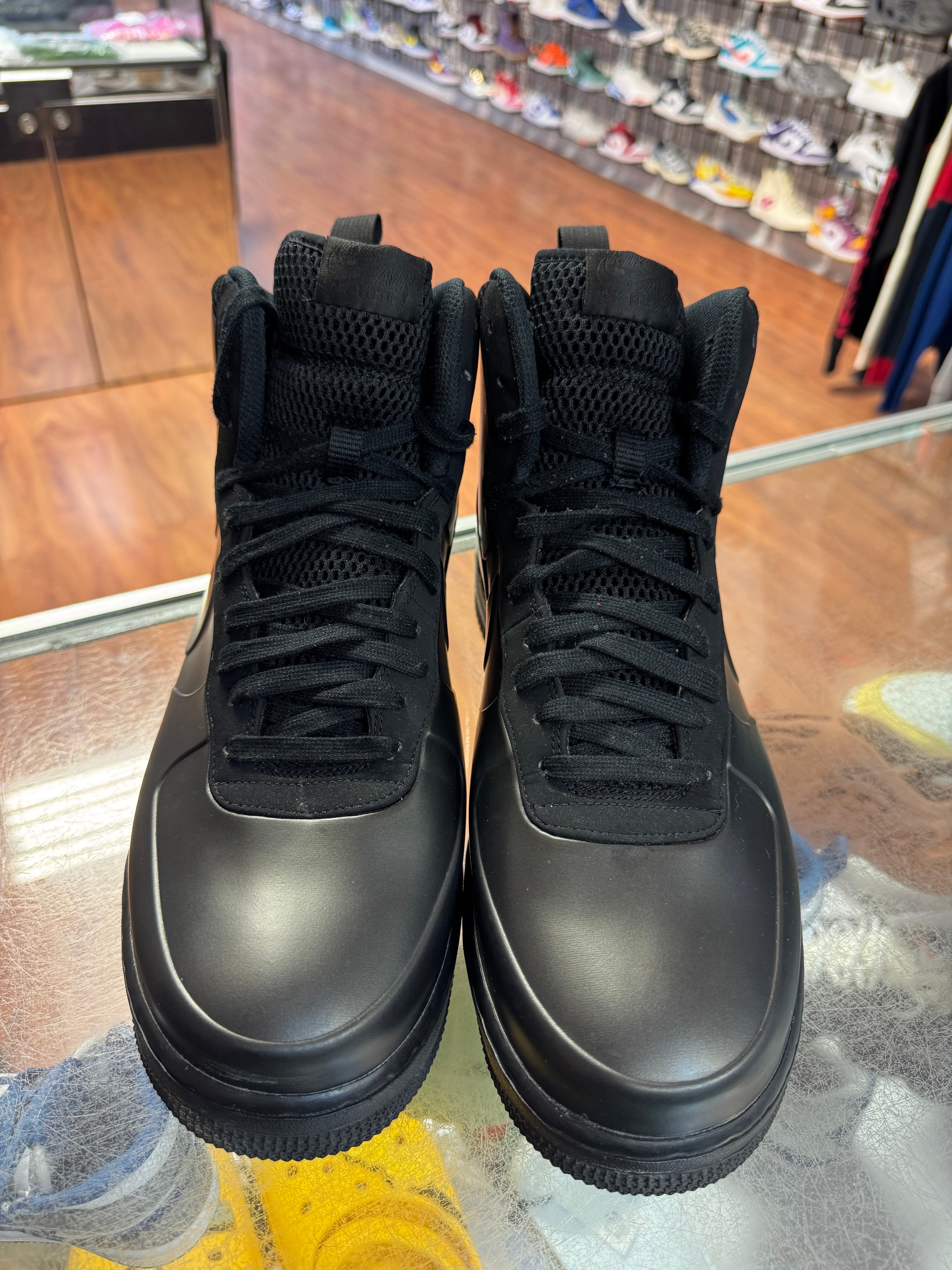 Size 12 Air Force 1 Foamposite Cup "Triple Black"