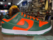 Size 7.5 Dunk Low “Miami Hurricanes”