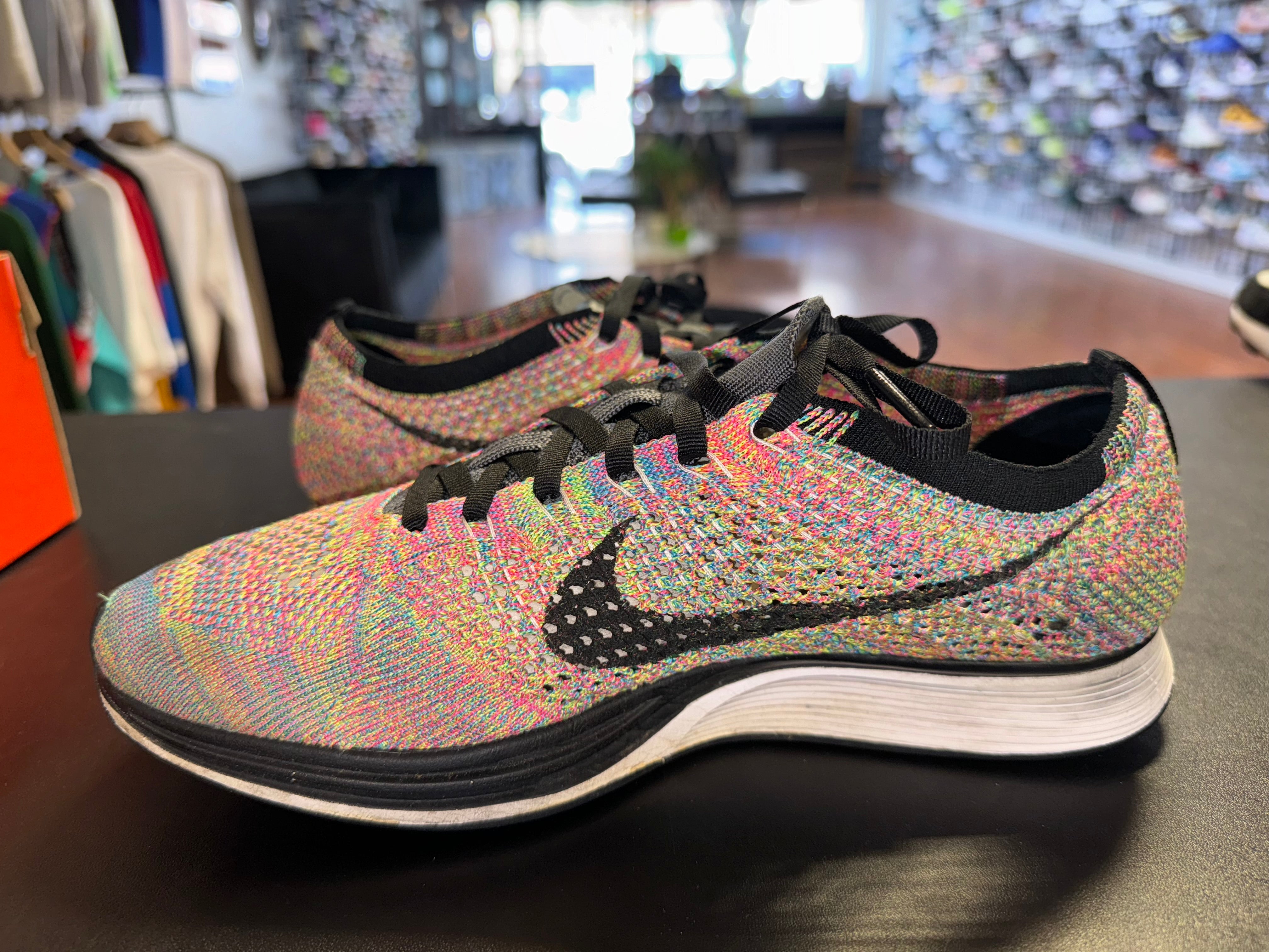 Size 9 Nike Flyknit Racer “Multicolor”