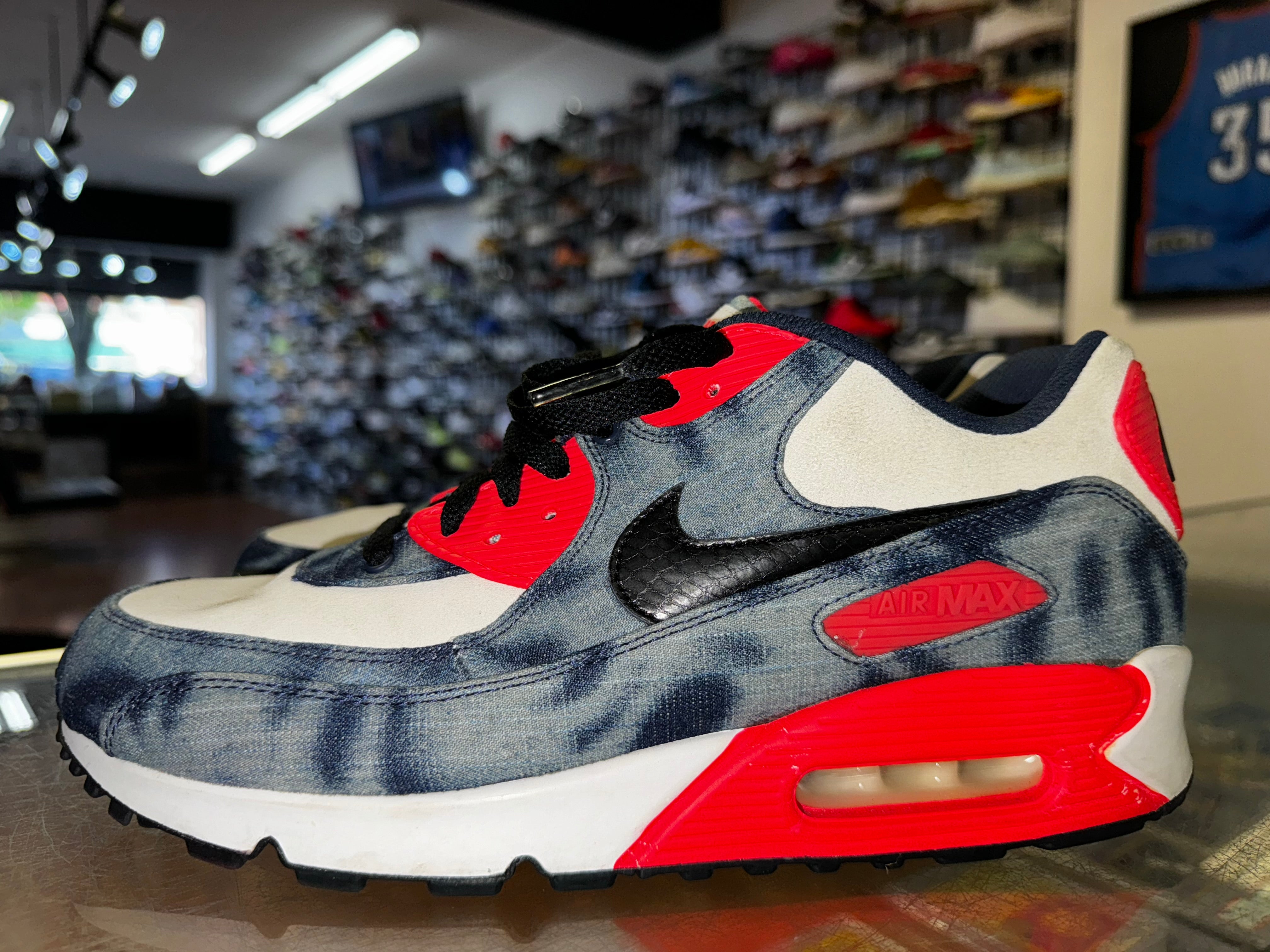 Size 10 Air Max 90 "Washed Denim"