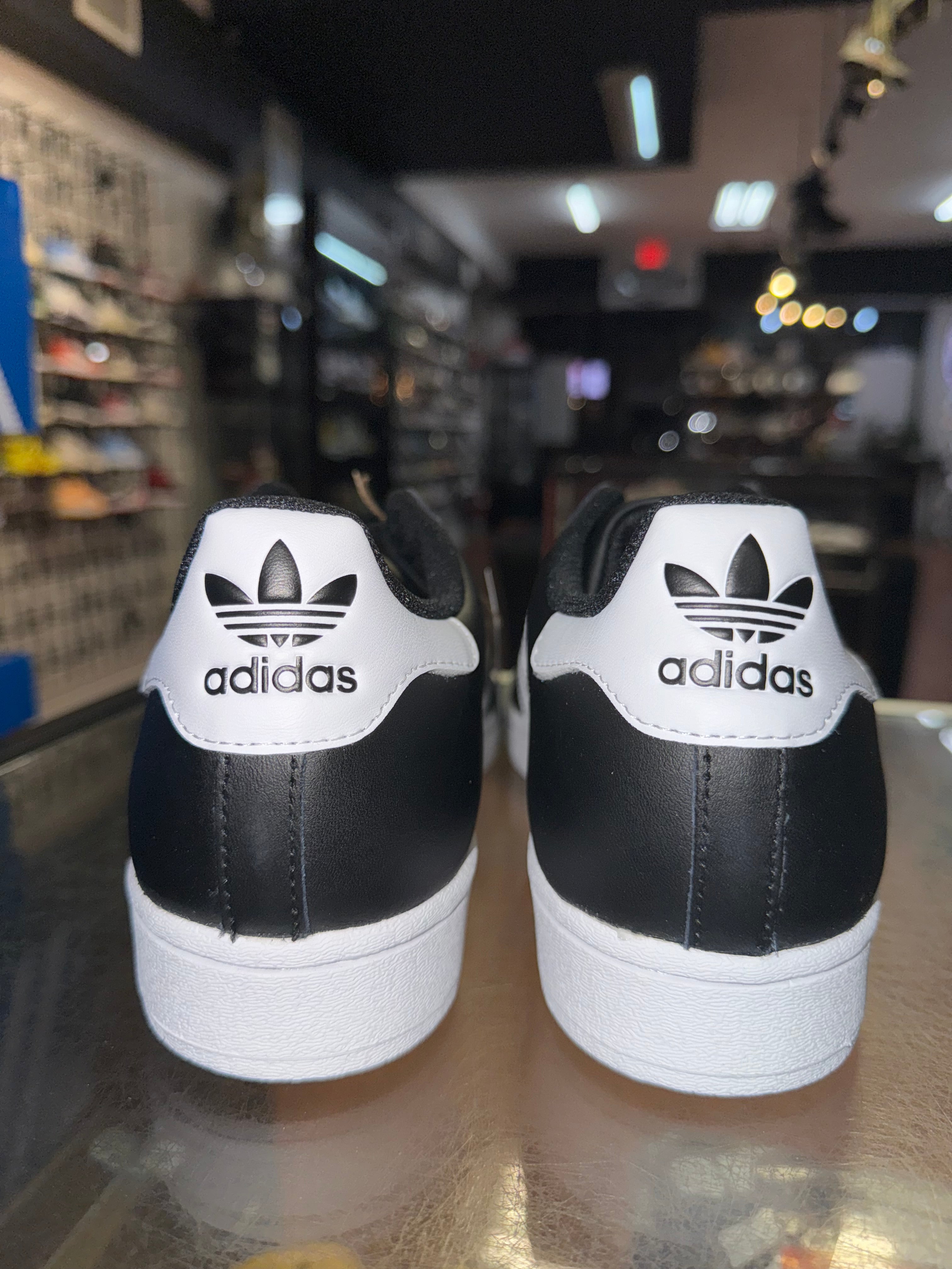 Adidas superstar size 4.5 black and white best sale