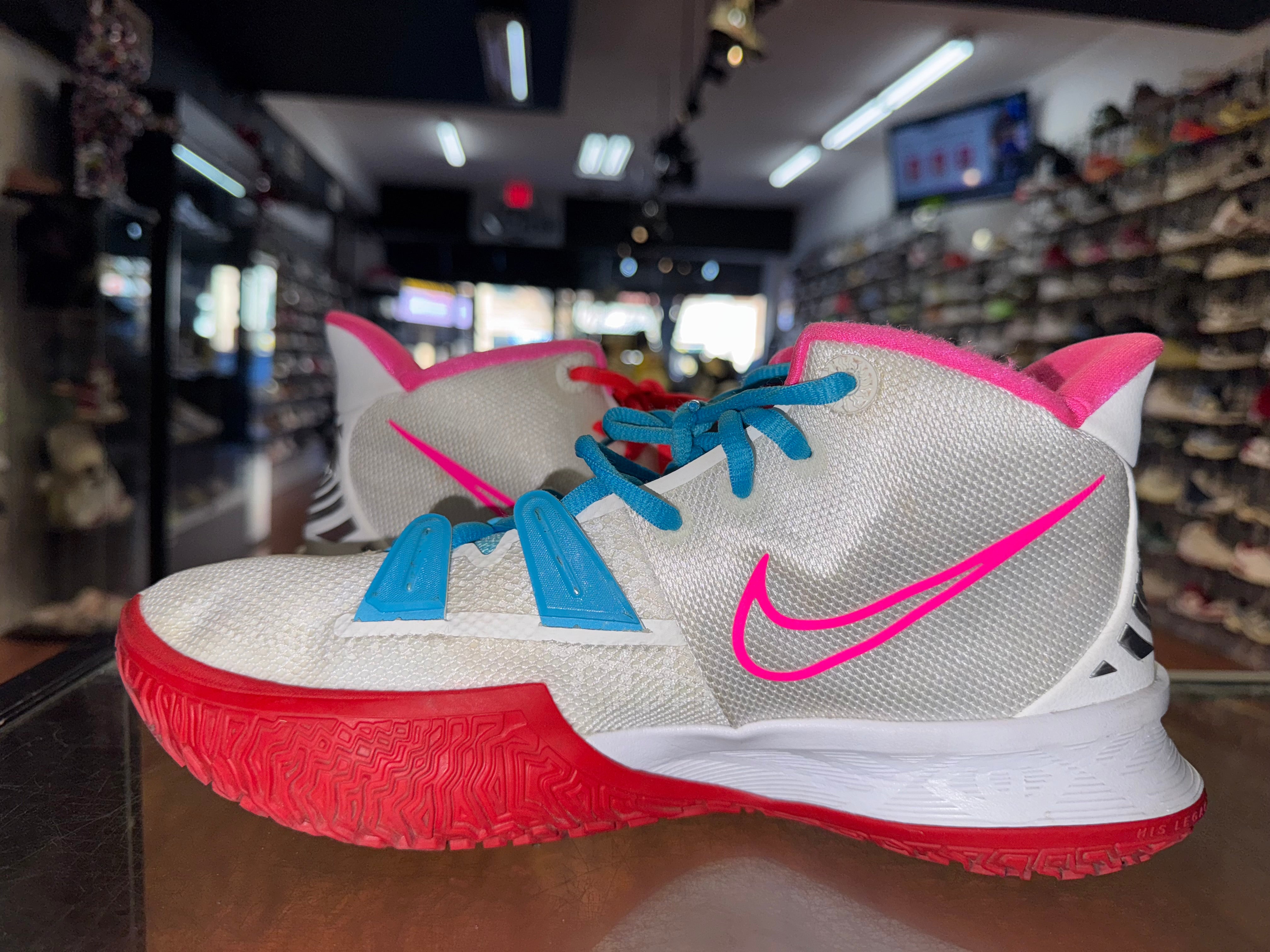 Size 8.5 Kyrie 7 By You "White/Red/Pink"