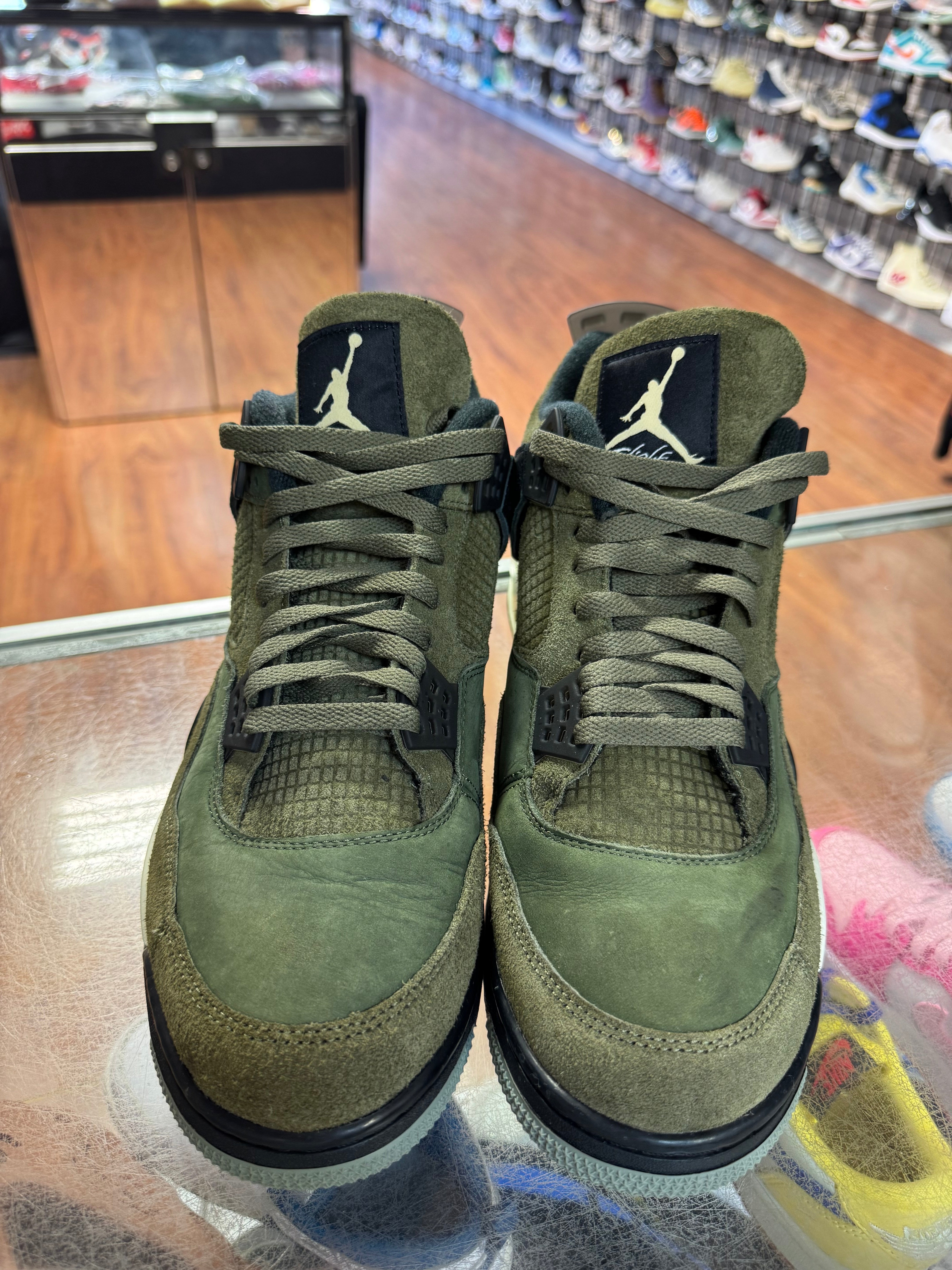 Size 13 Air Jordan 4 Craft "Olive"