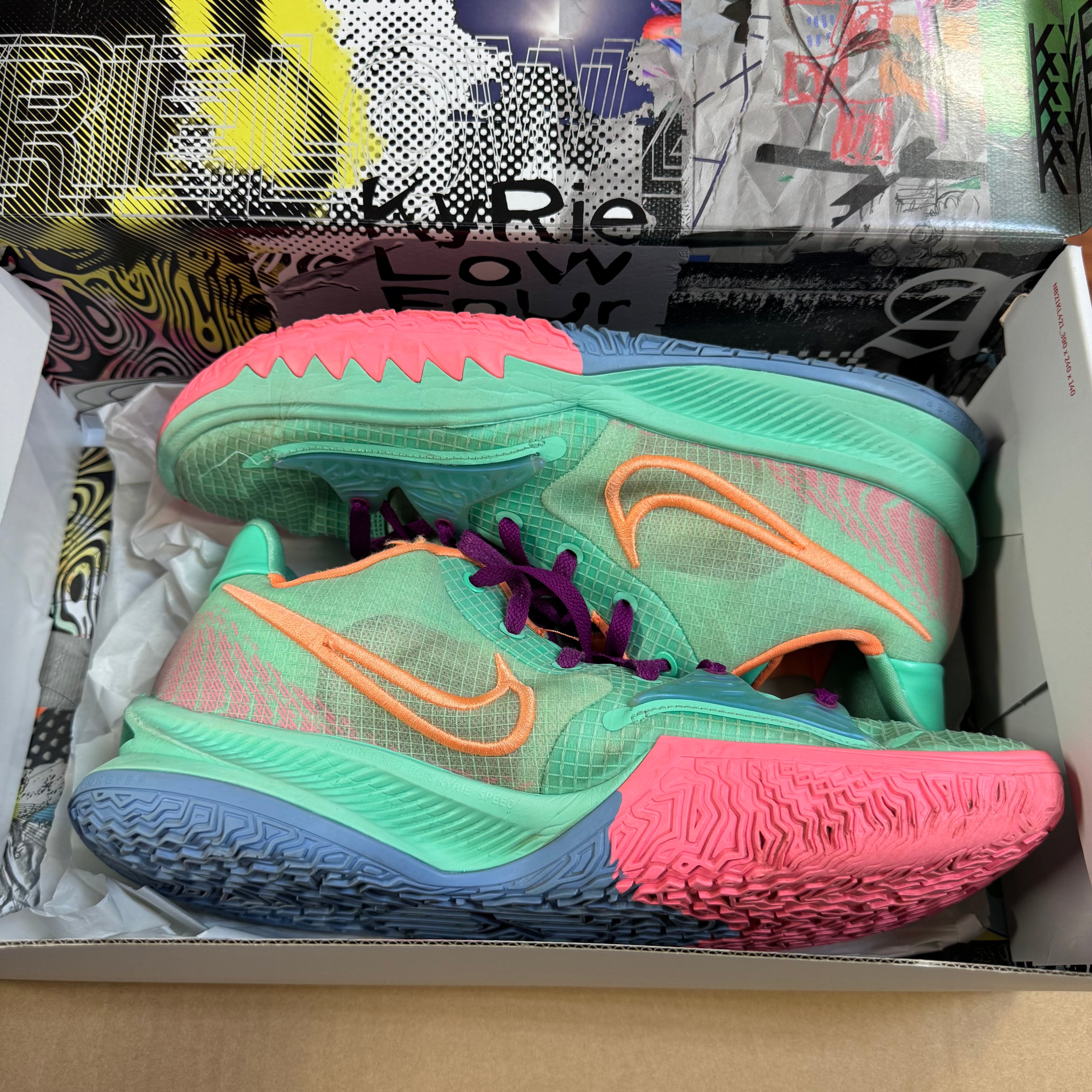 Size 13 Kyrie 4 Low "Keep Sue Fresh"