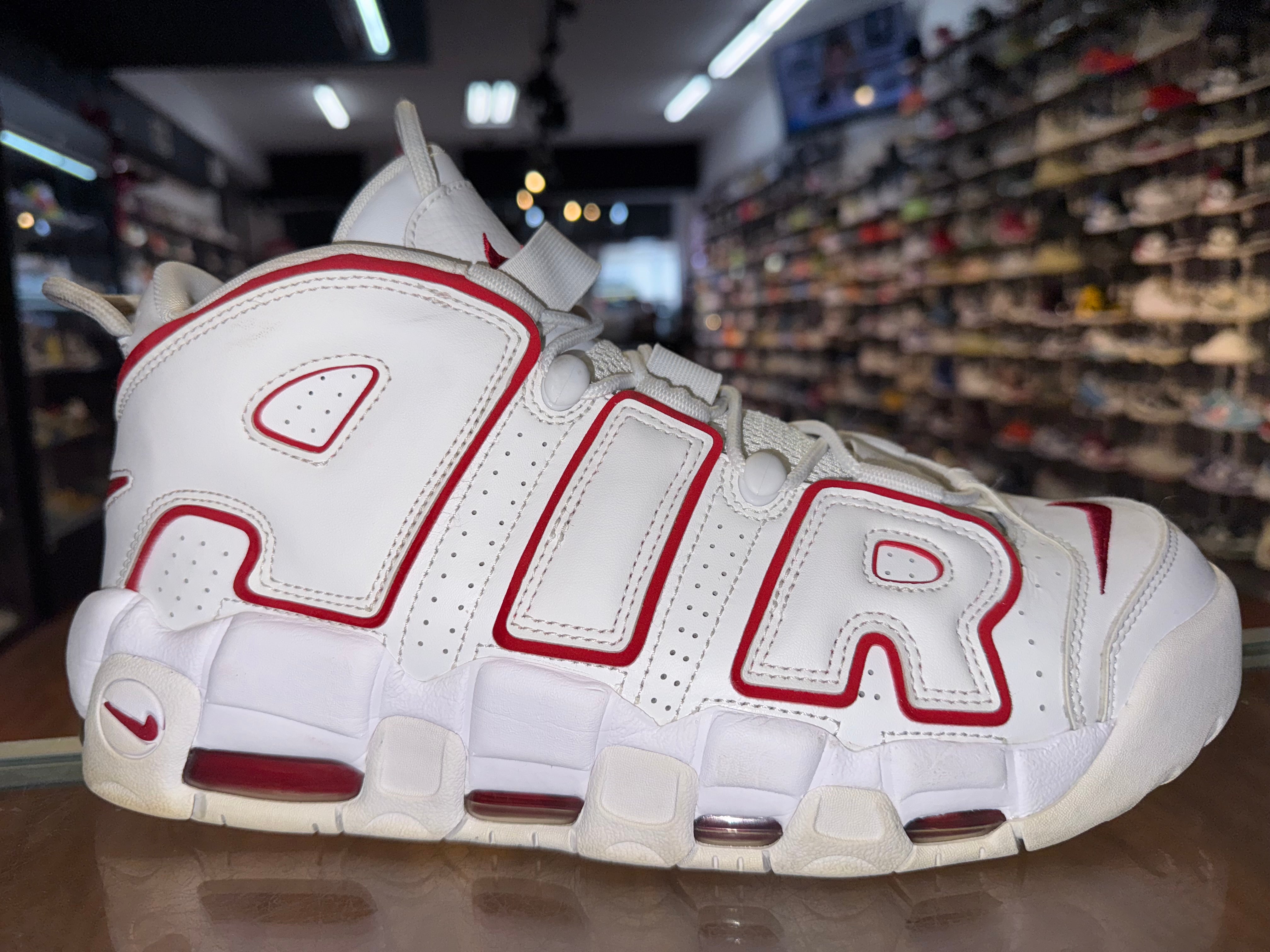 Size 11 Air More Uptempo “University Red”