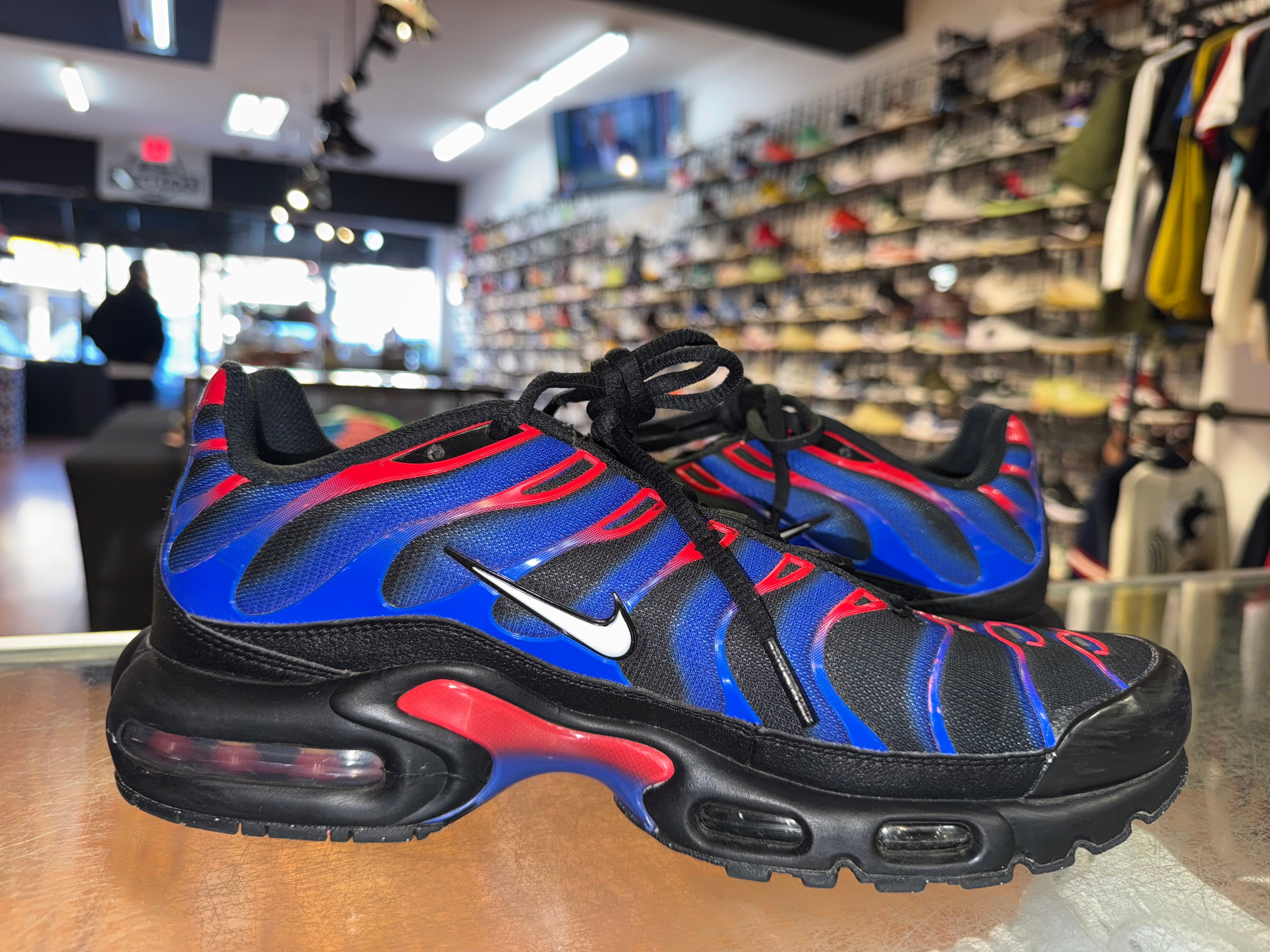 Size 9.5 Air Max Plus "Spider Man"