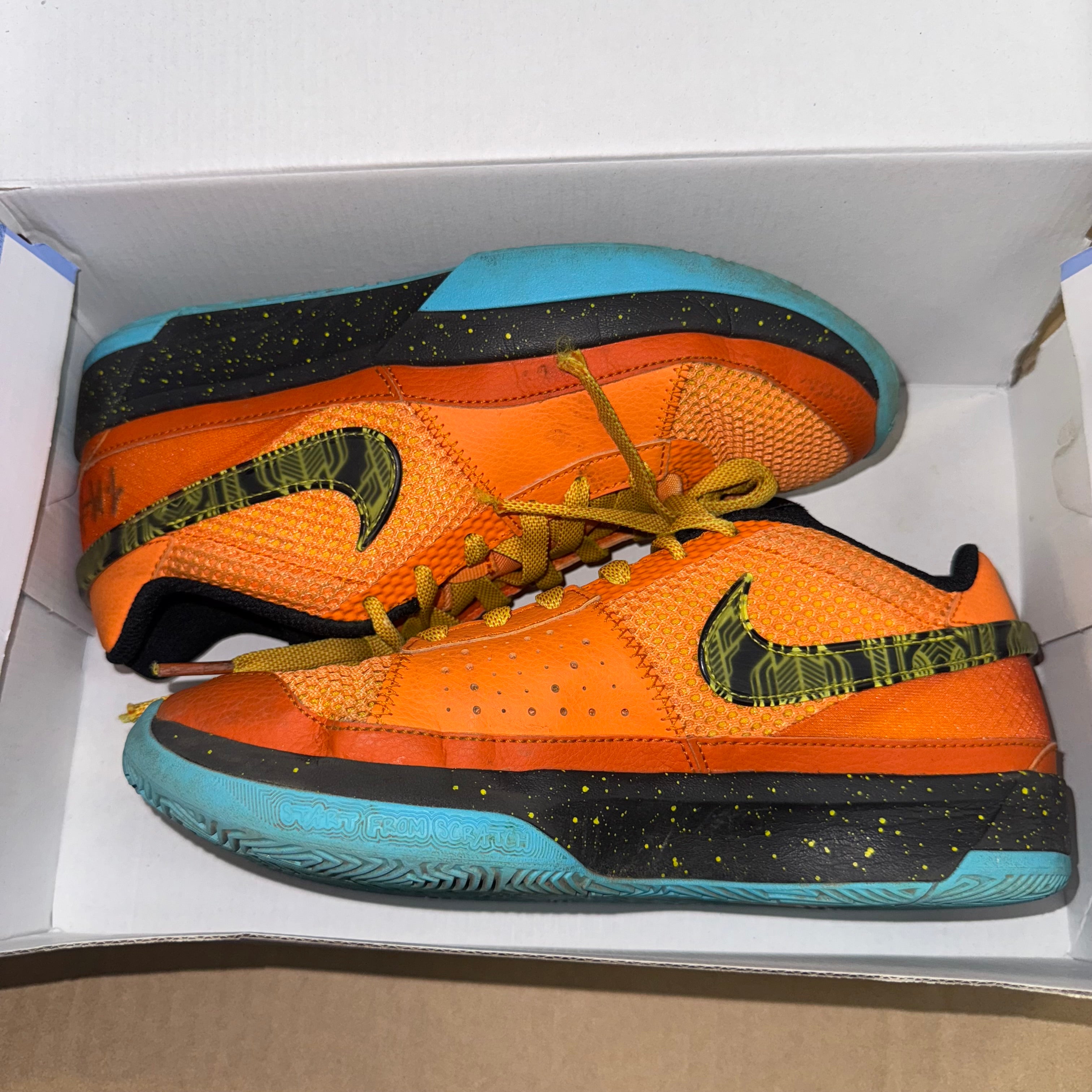 Size 6y Nike JA 1 "Bright Mango"