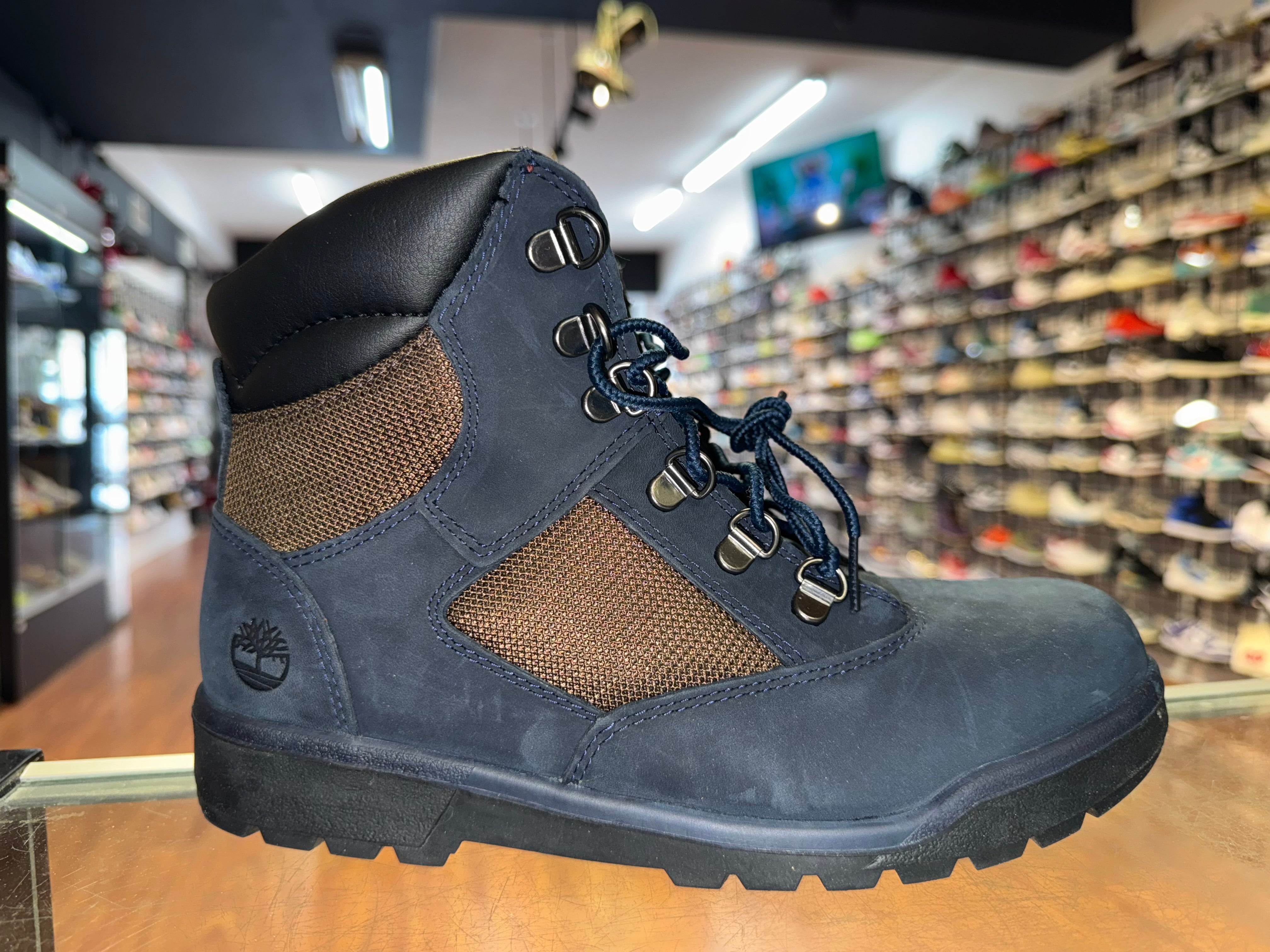 Size 6.5 Timberland 6 Inch Field Boot "Navy Nubuck"