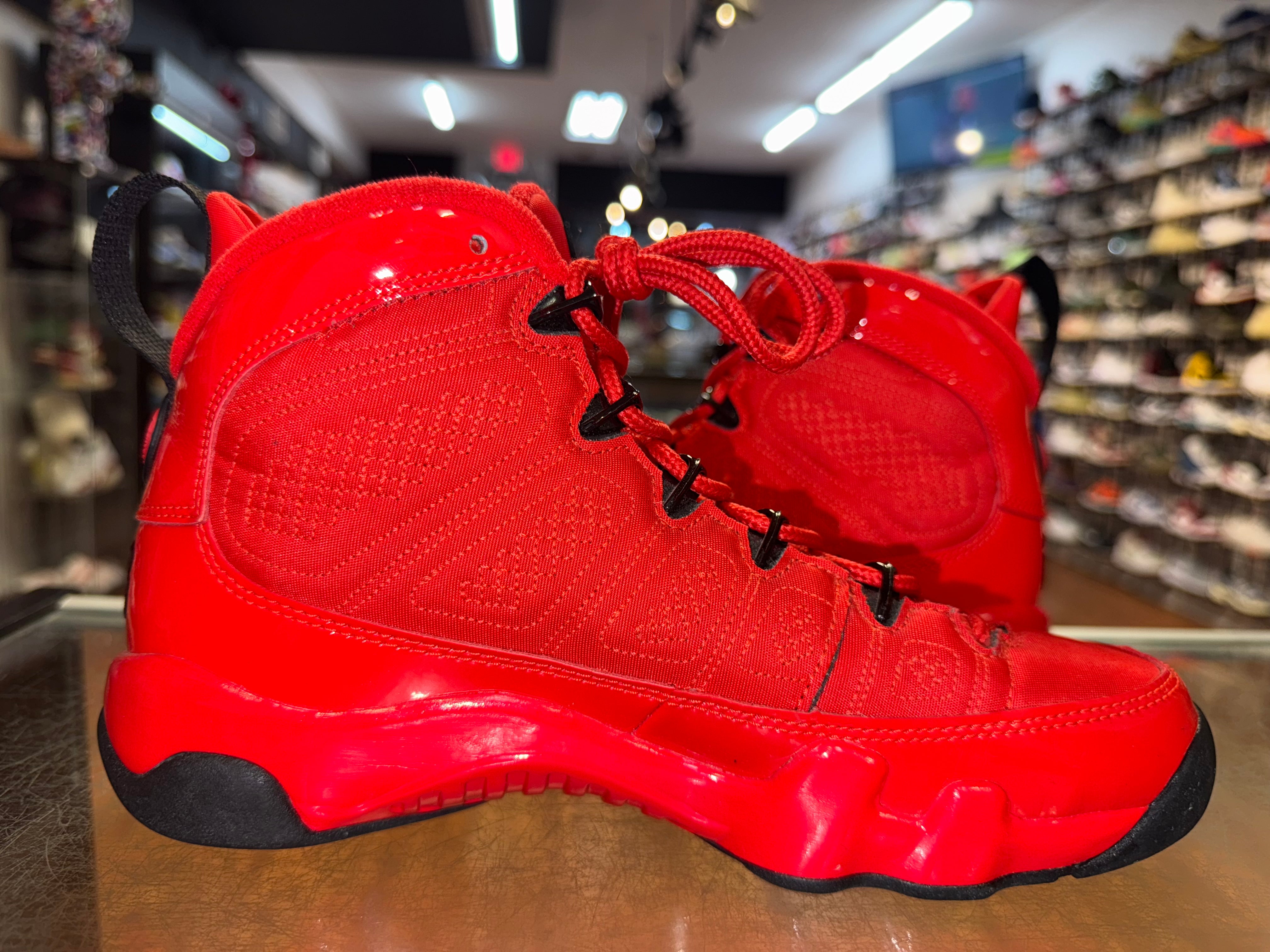 Size 5y Air Jordan 9 "Chile Red"