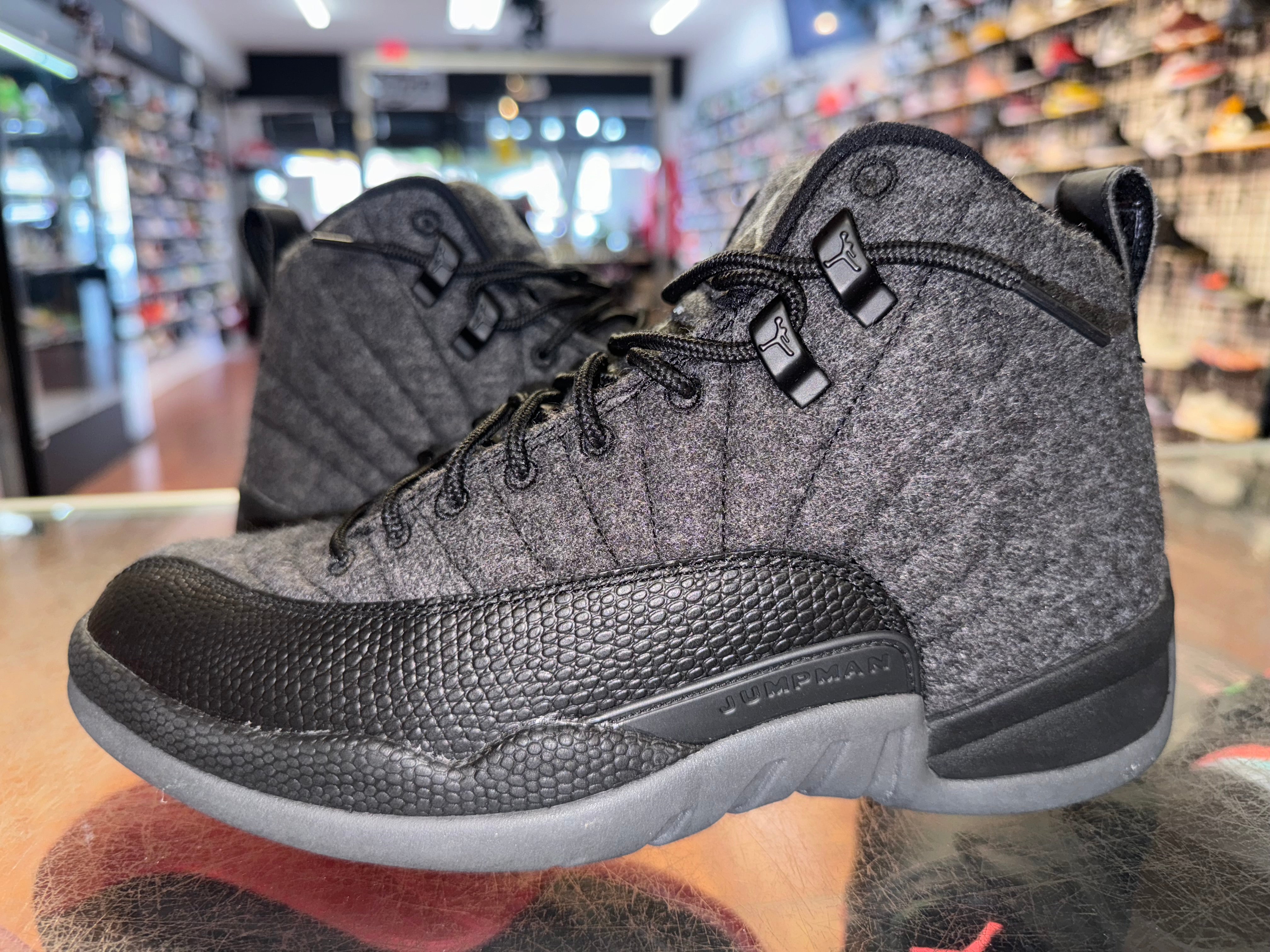 Size 7.5 Air Jordan 12 Wool “Grey”