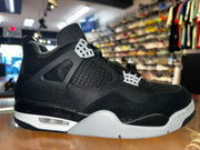 Size 8.5 Air Jordan 4 "Black Canvas"