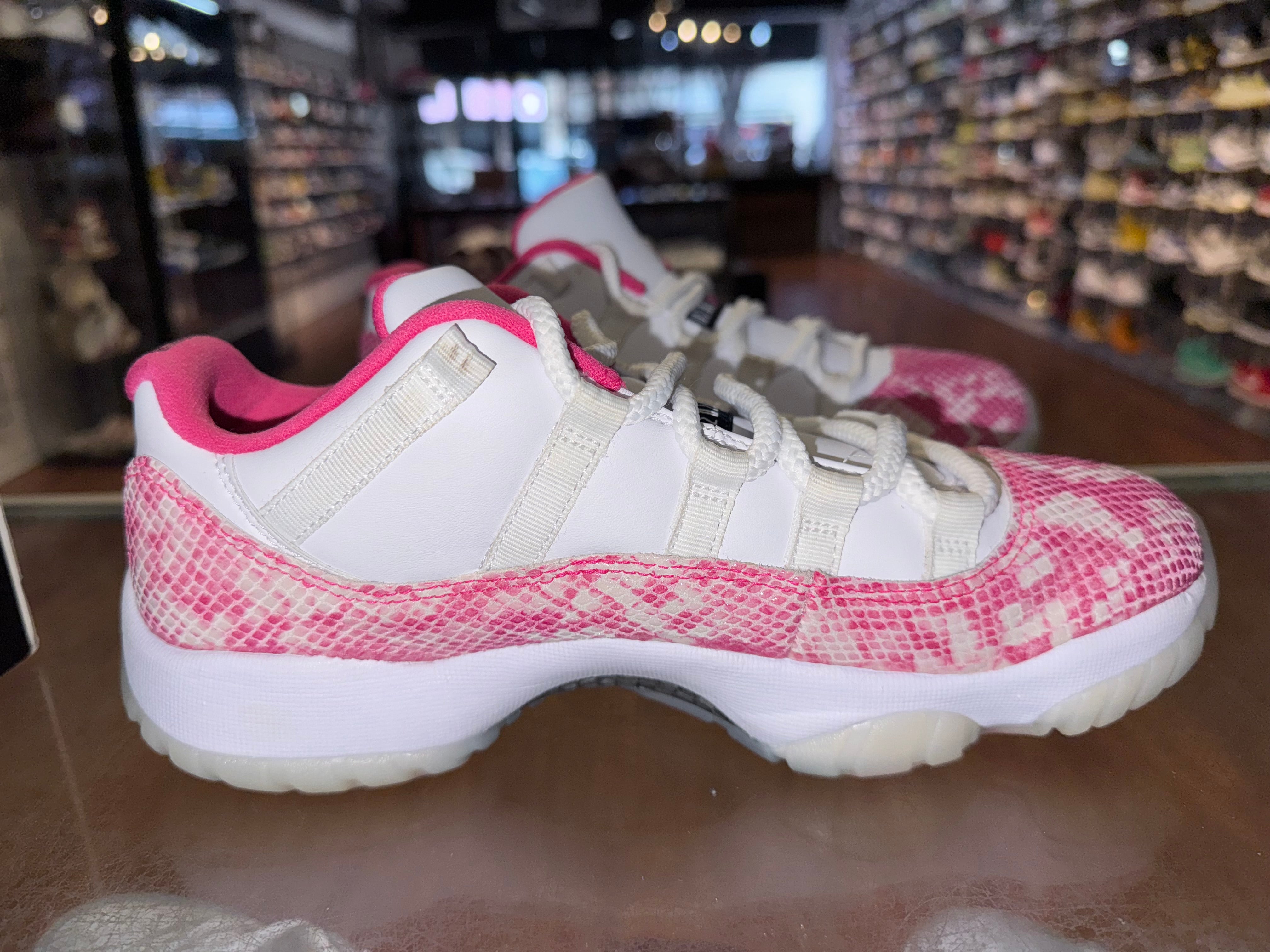 Size 7.5 (9W) Air Jordan 11 Low "Pink Snakeskin"