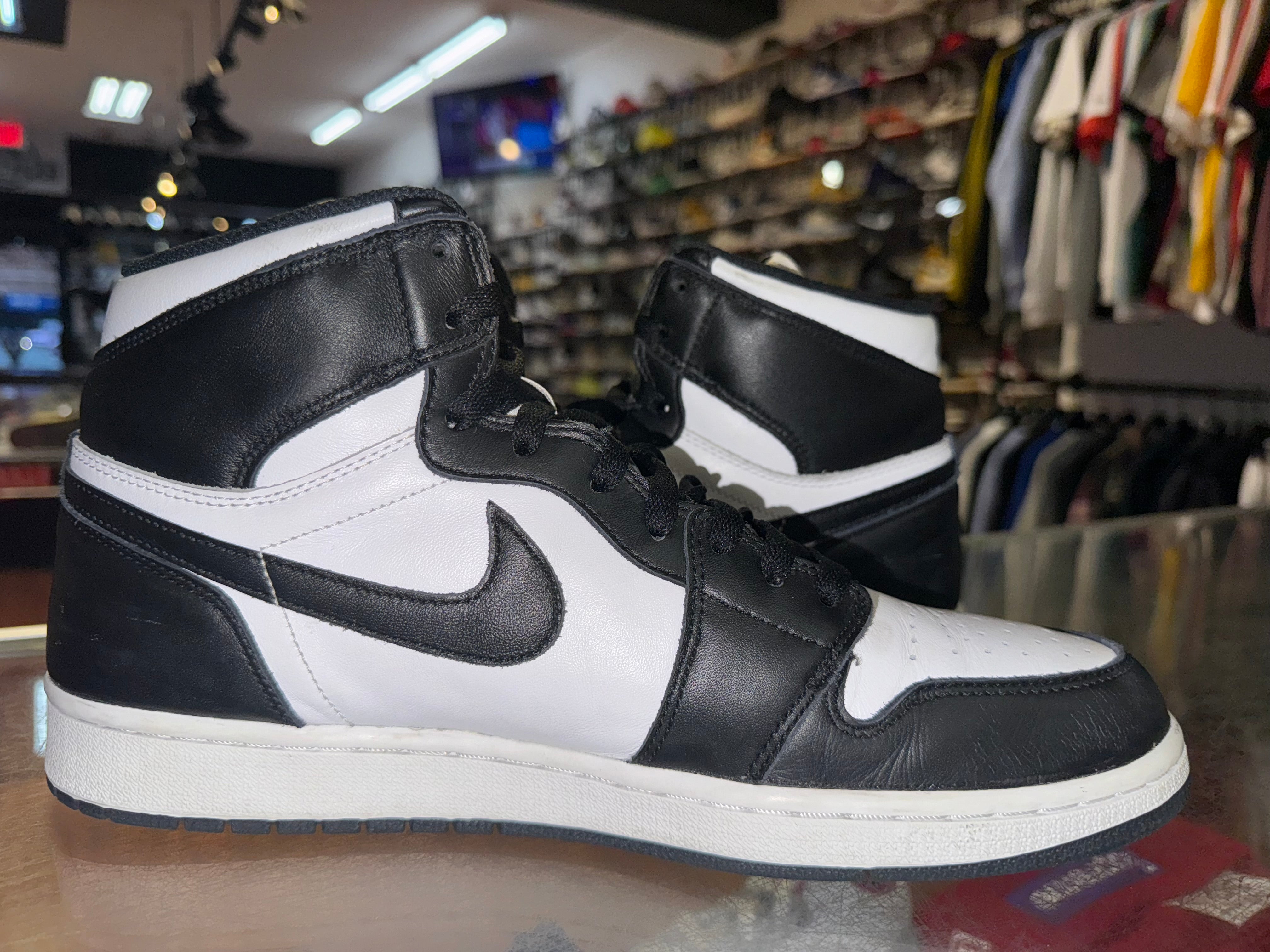 Size 12 Air Jordan 1 "Black/White" 2014