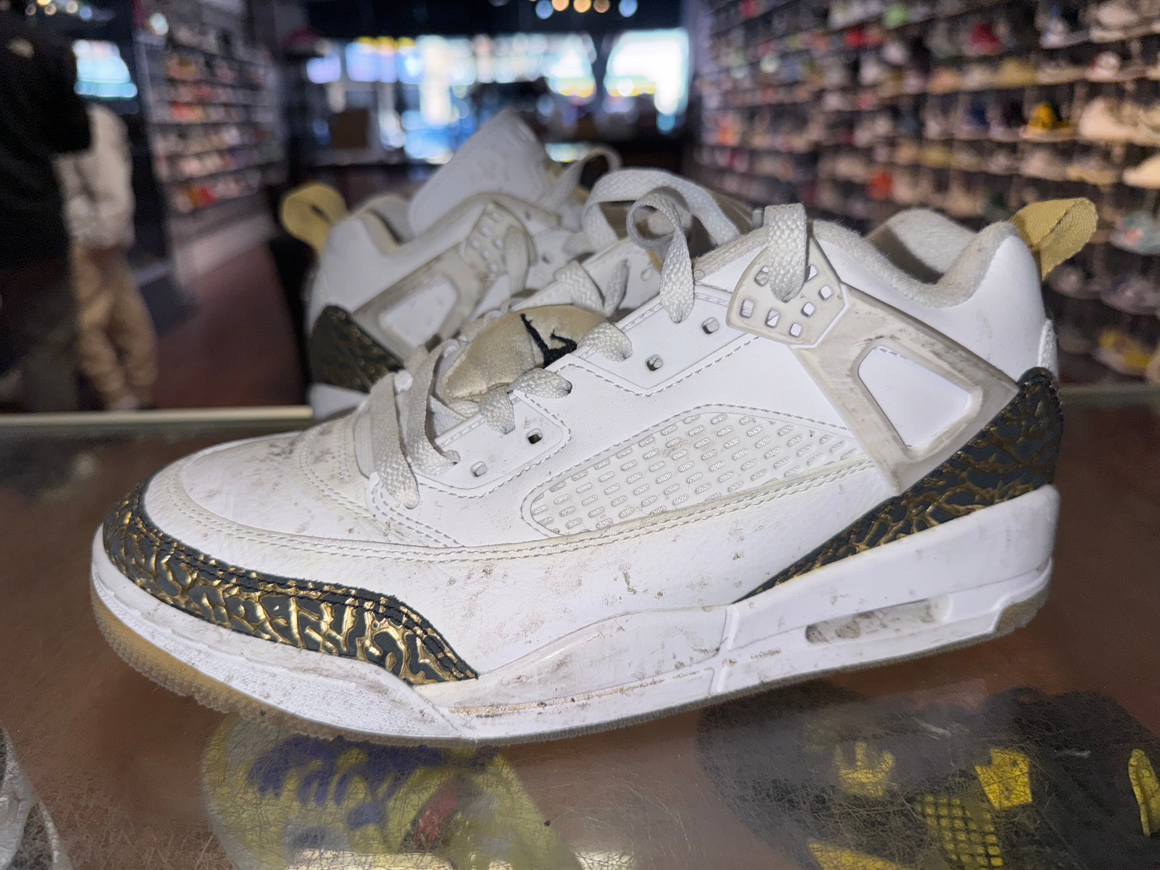 Size 8.5 Jordan Spizike Low "Black Gold" - NB