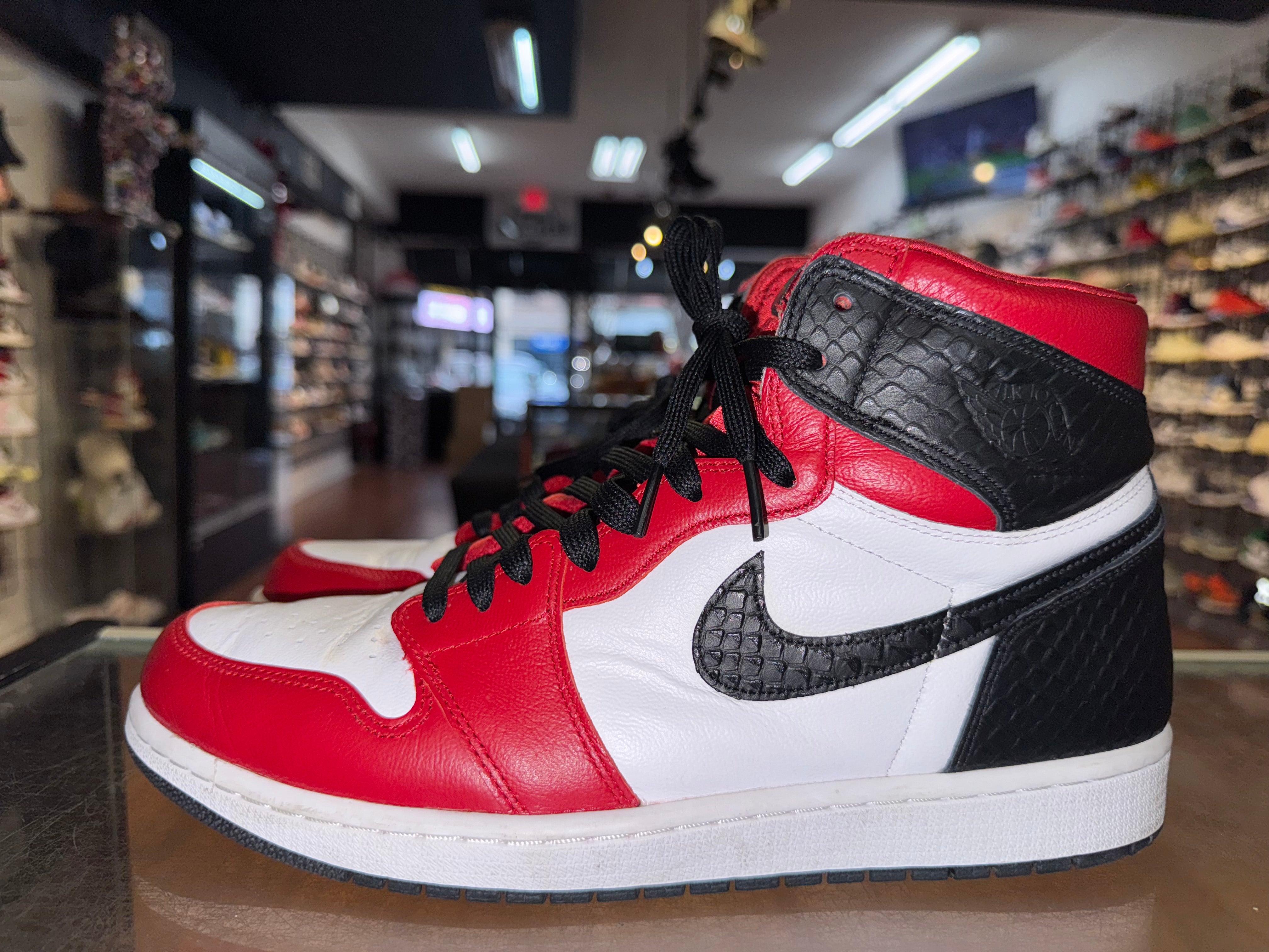 Size 10 (11.5W) Air Jordan 1 "Satin Snake Chicago"