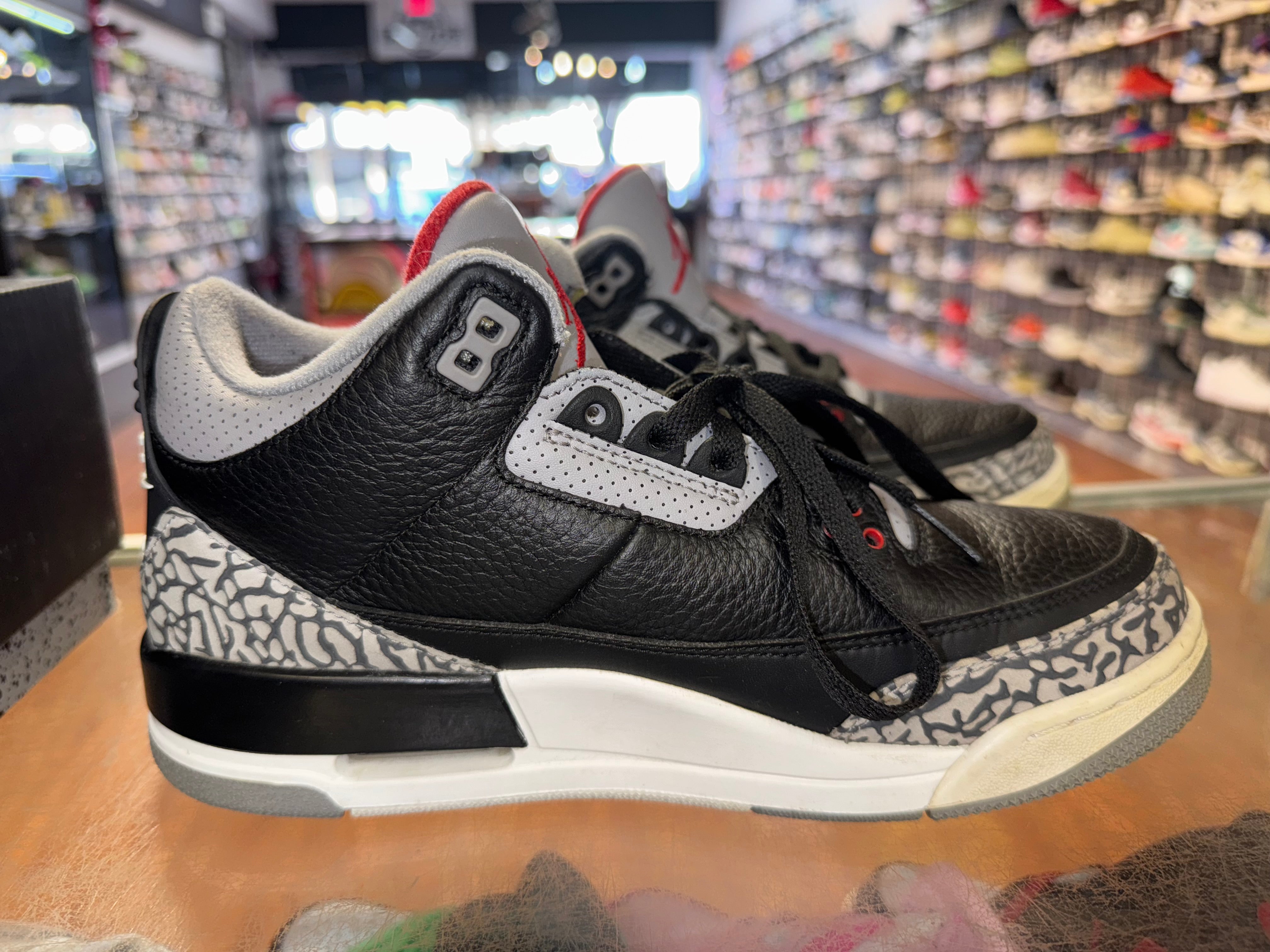 Size 8.5 Air Jordan 3 "Black Cement" 2018