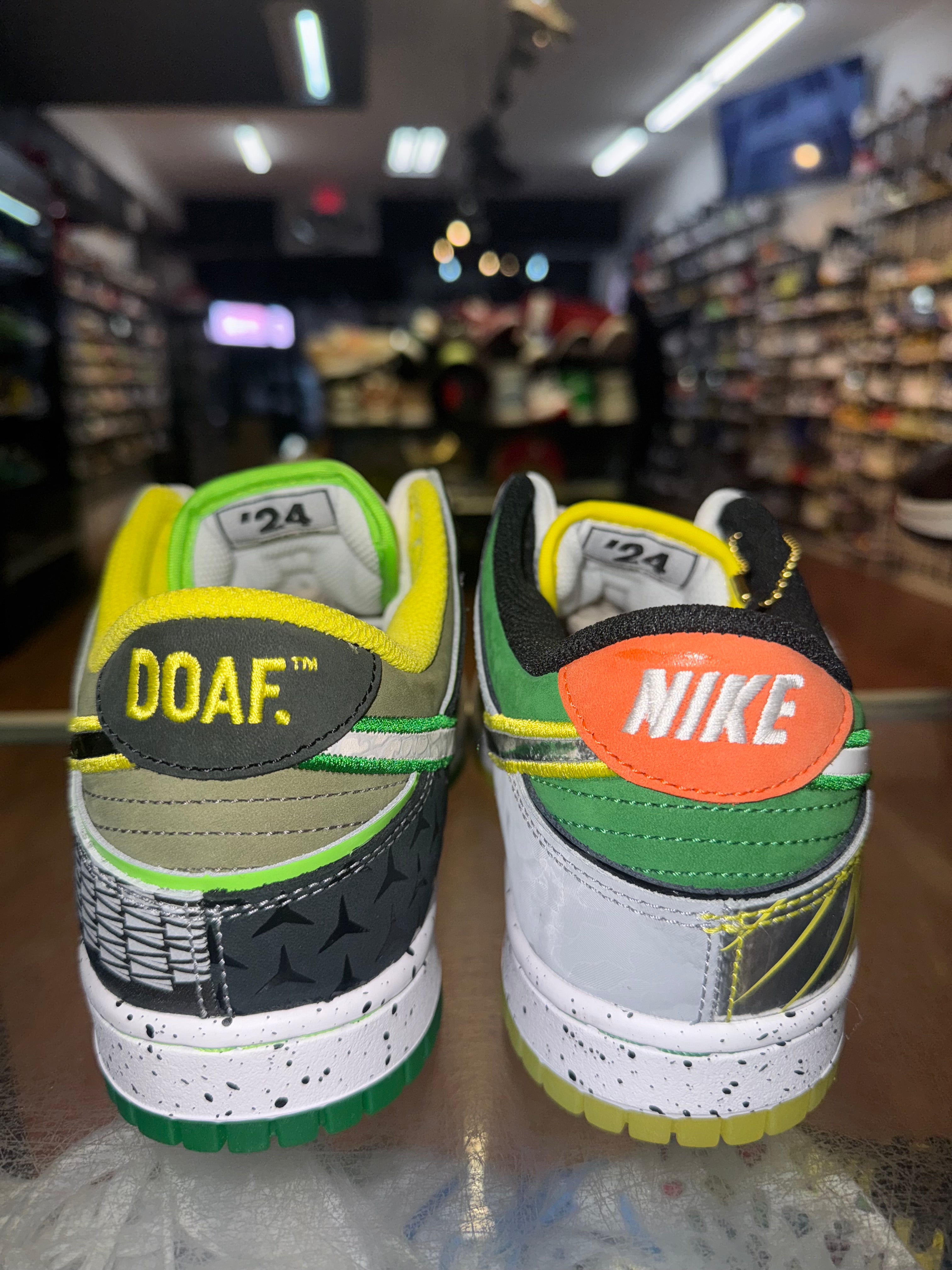 Size 8 Dunk Low What The Duck “Away Oregon” Brand New