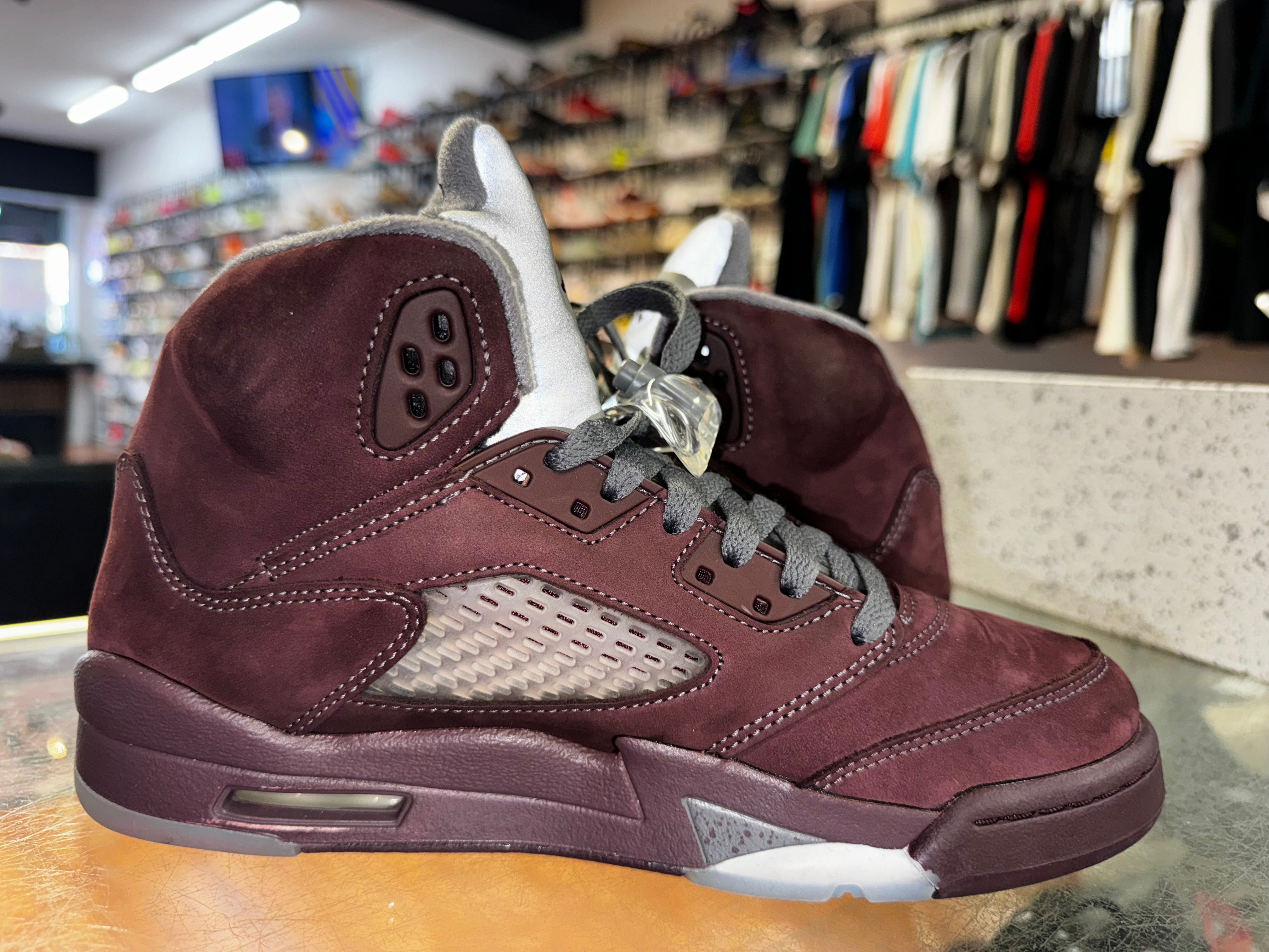 Size 6y Air Jordan 5 "Burgundy"