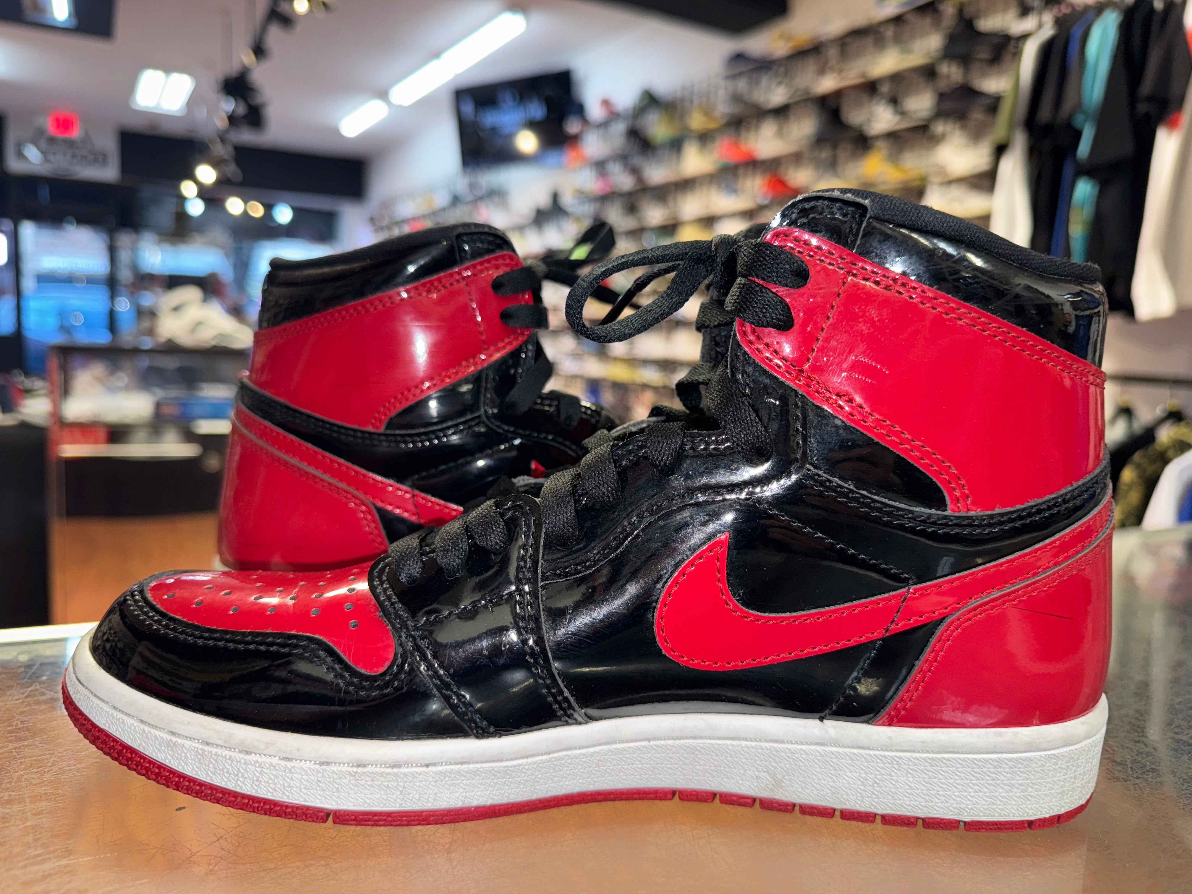 Size 9 Air Jordan 1 "Patent Bred"