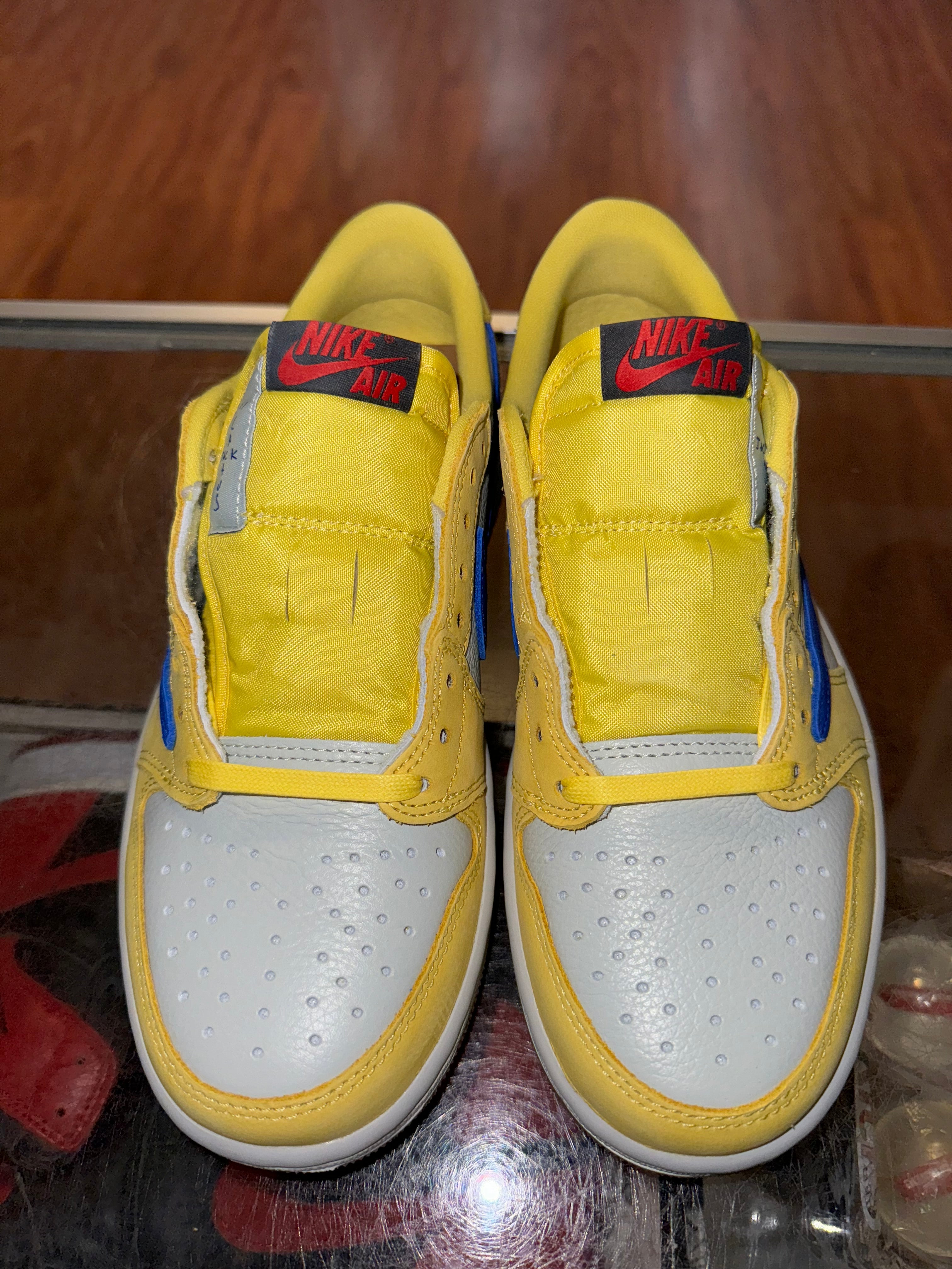 Size 8 (9.5W) Air Jordan 1 Low Travis Scott “Canary” Brand New