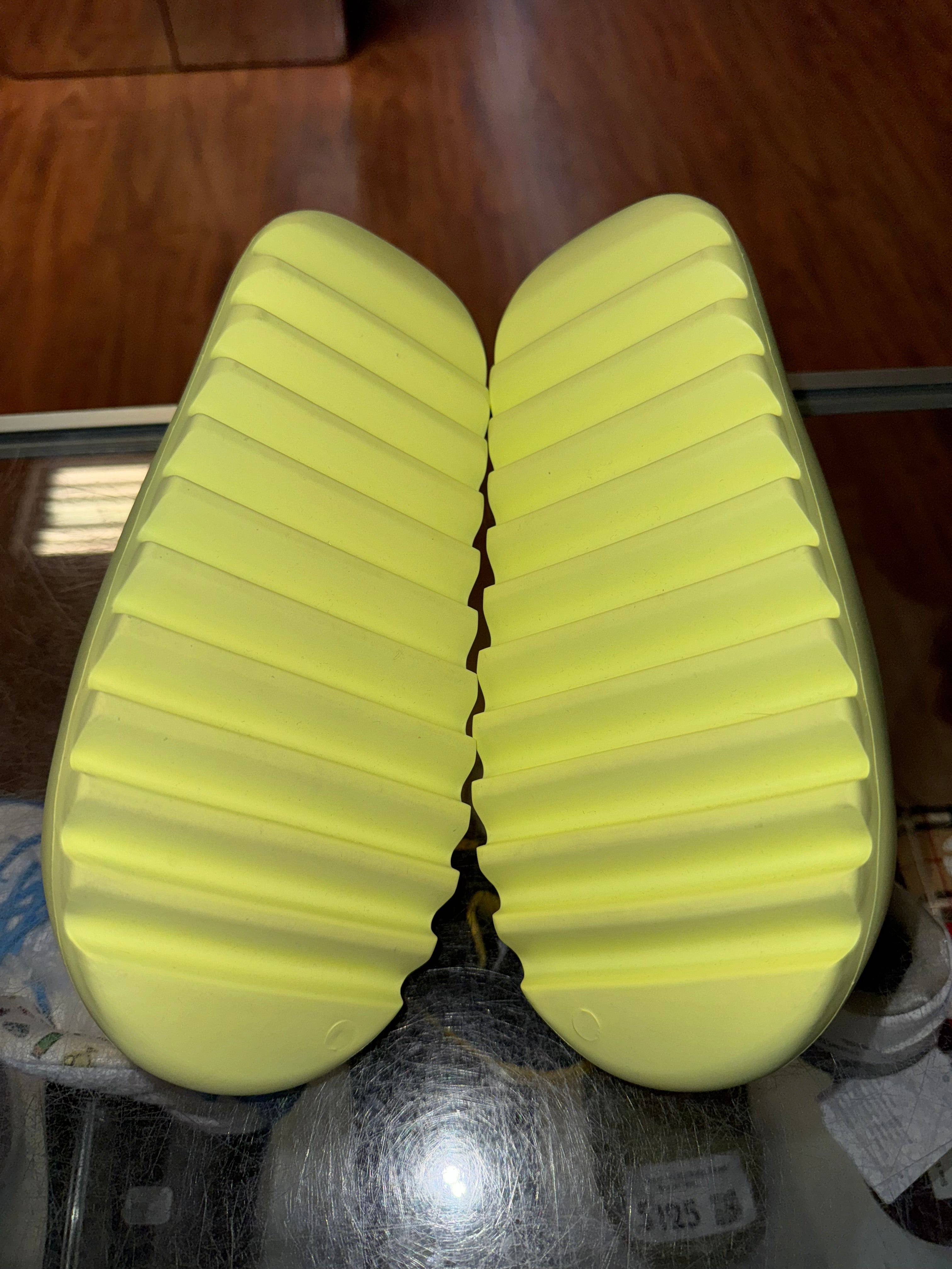 Size 9 Adidas Yeezy Slide “Green Glow” Brand New