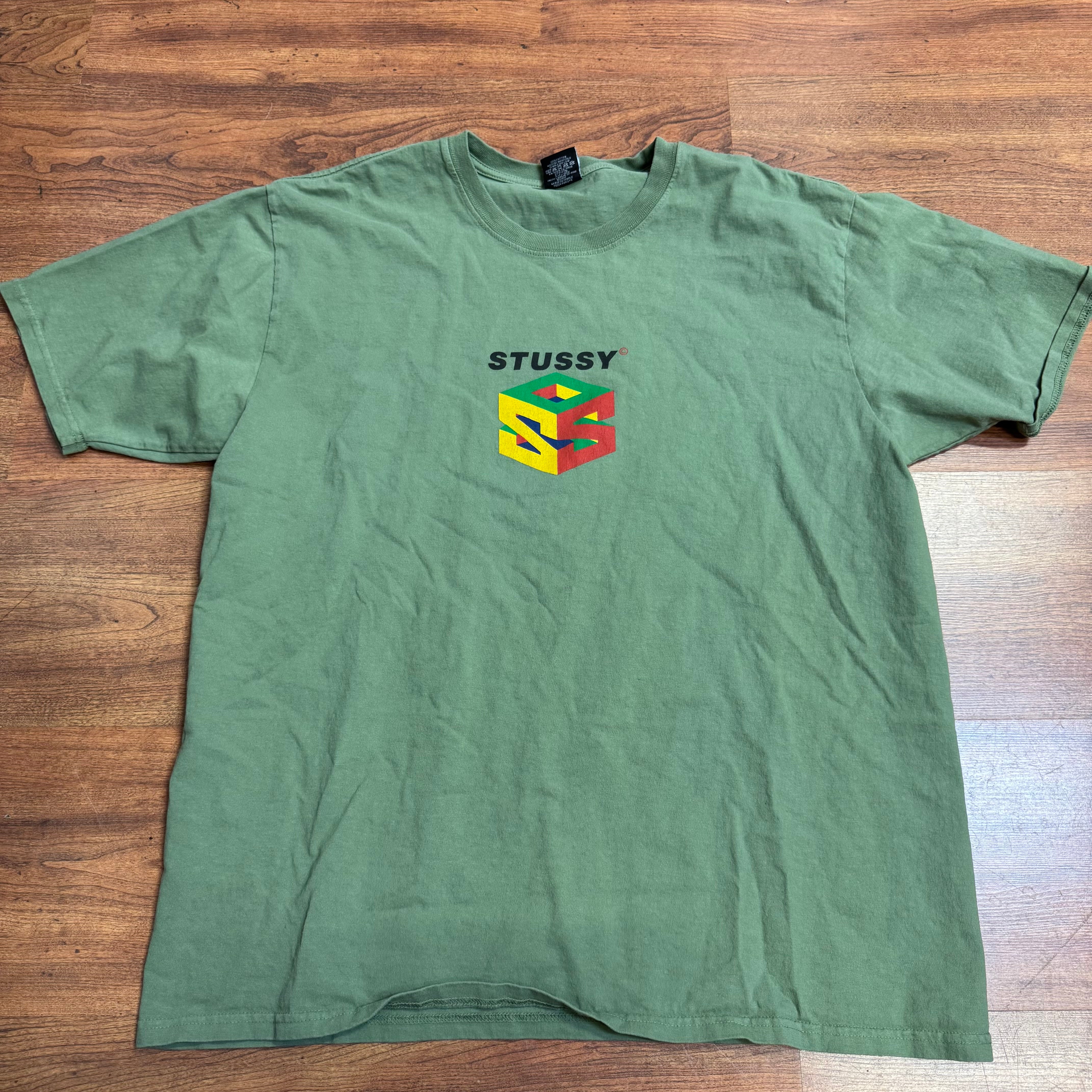 Large Stussy Shirt Green