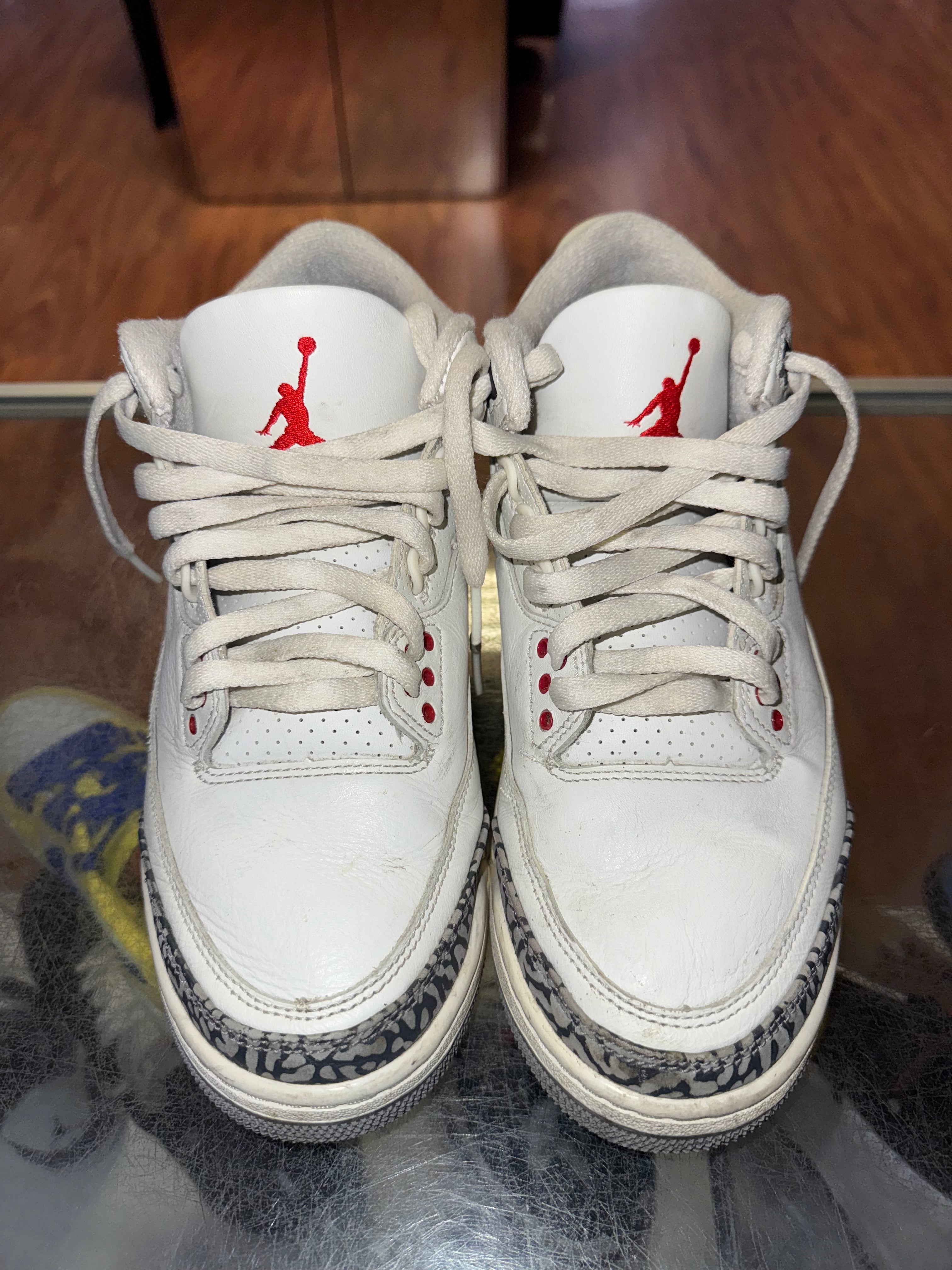 Size 8 Air Jordan 3 "White Cement Reimagined" - NB