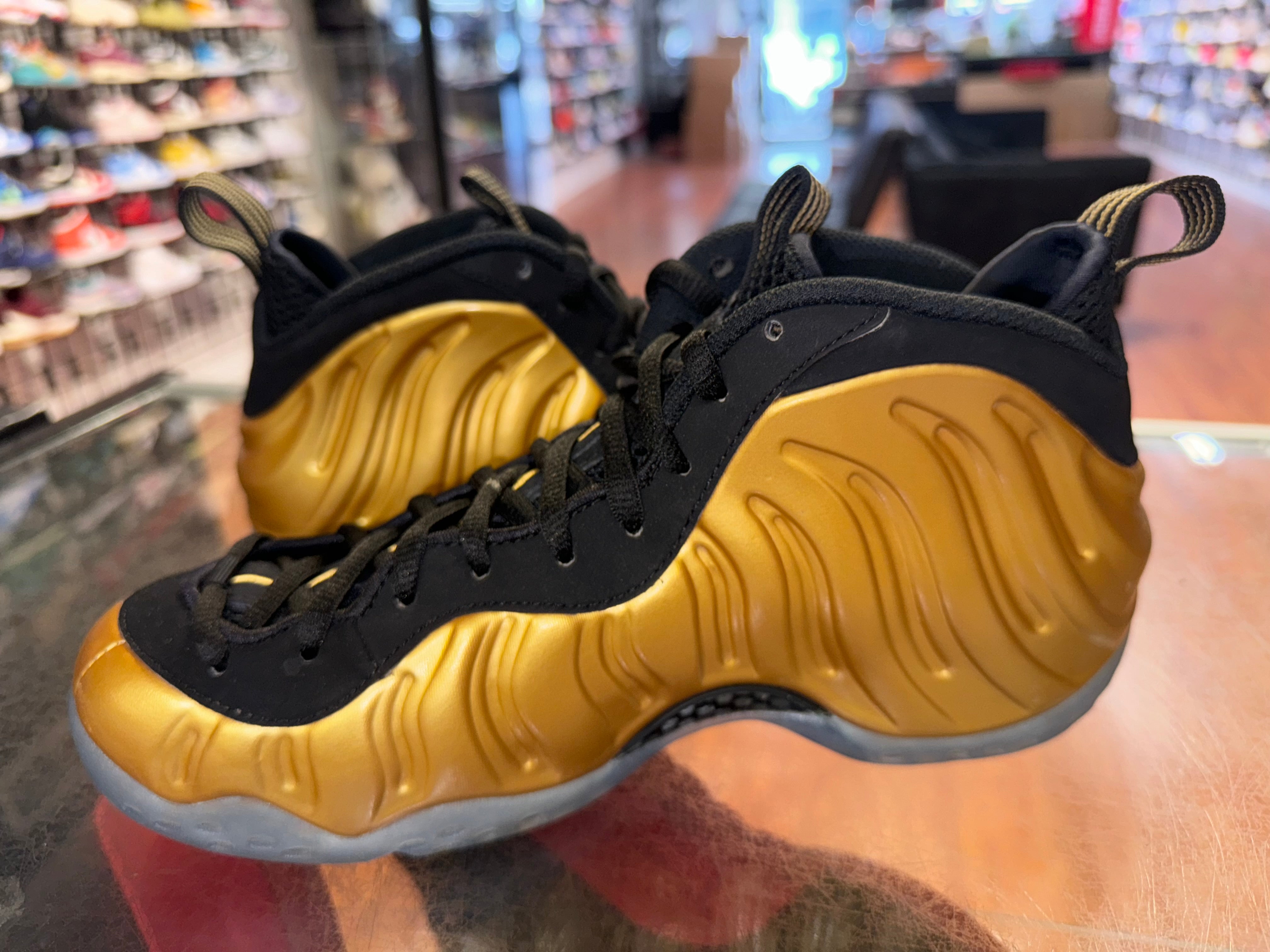 Size 8 Air Foamposite One “Metallic Gold”