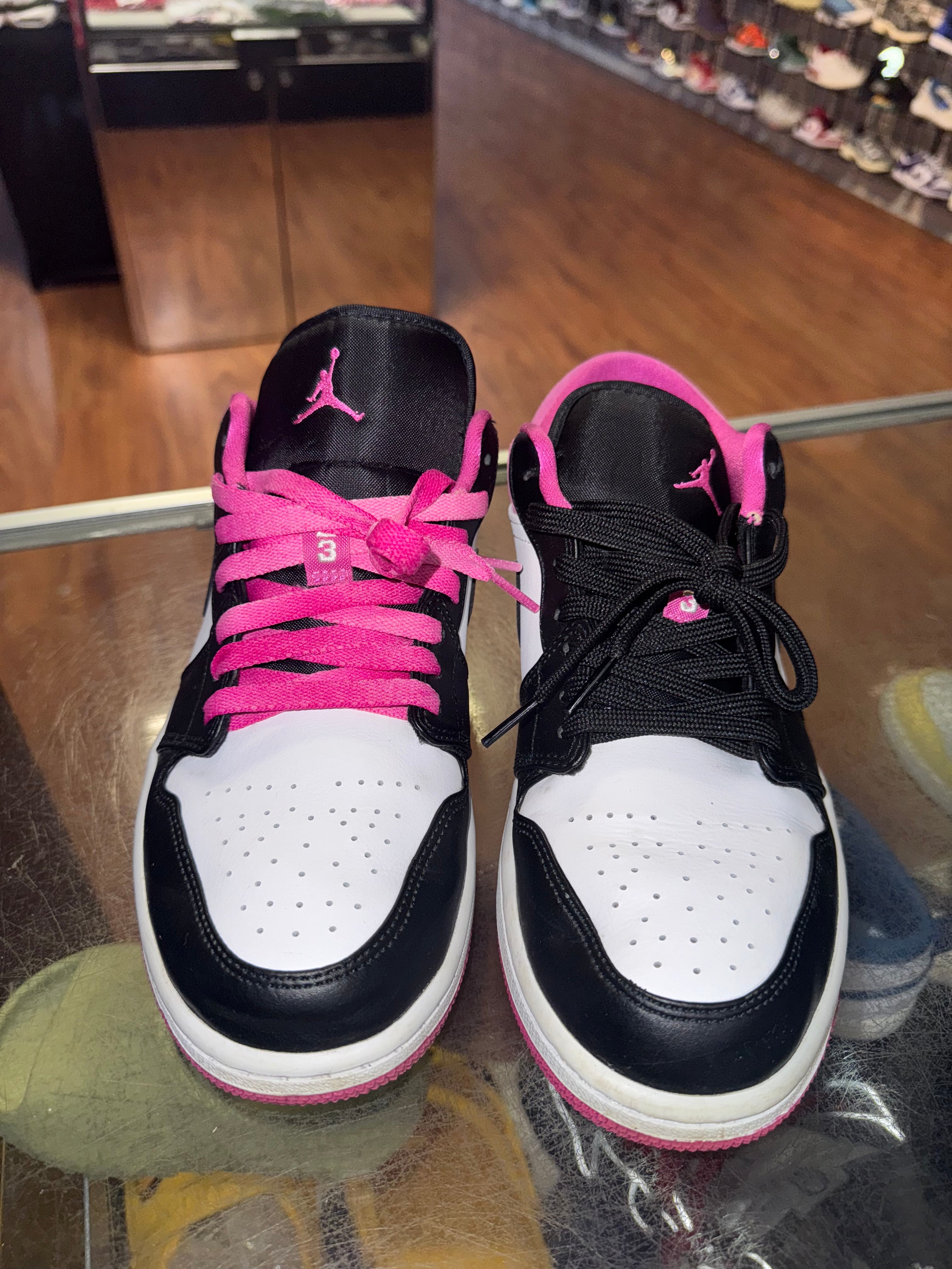 Size 9.5 Air Jordan 1 Low "Black Active Fuchsia"