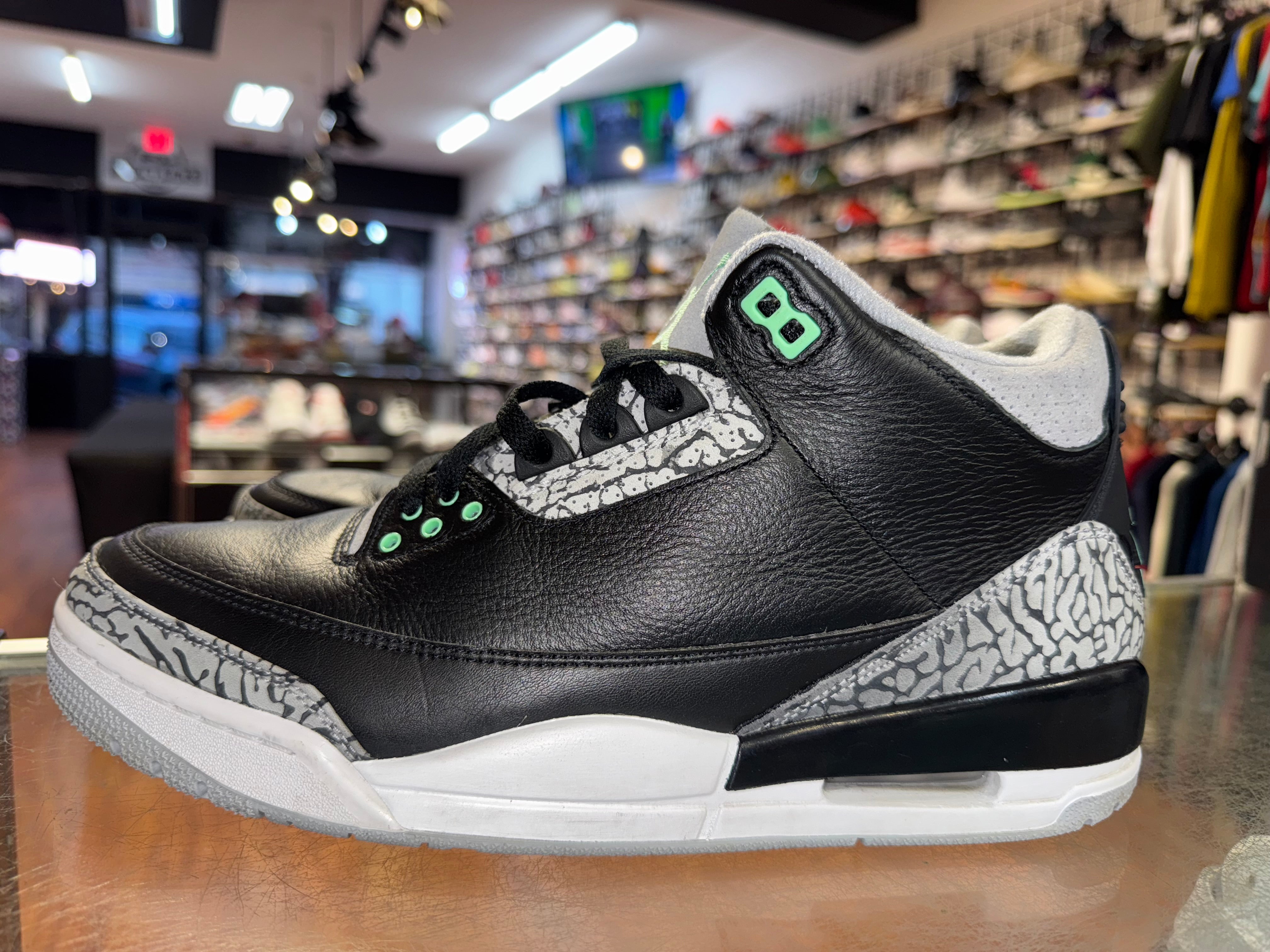 Size 11 Air Jordan 3 "Green Glow"