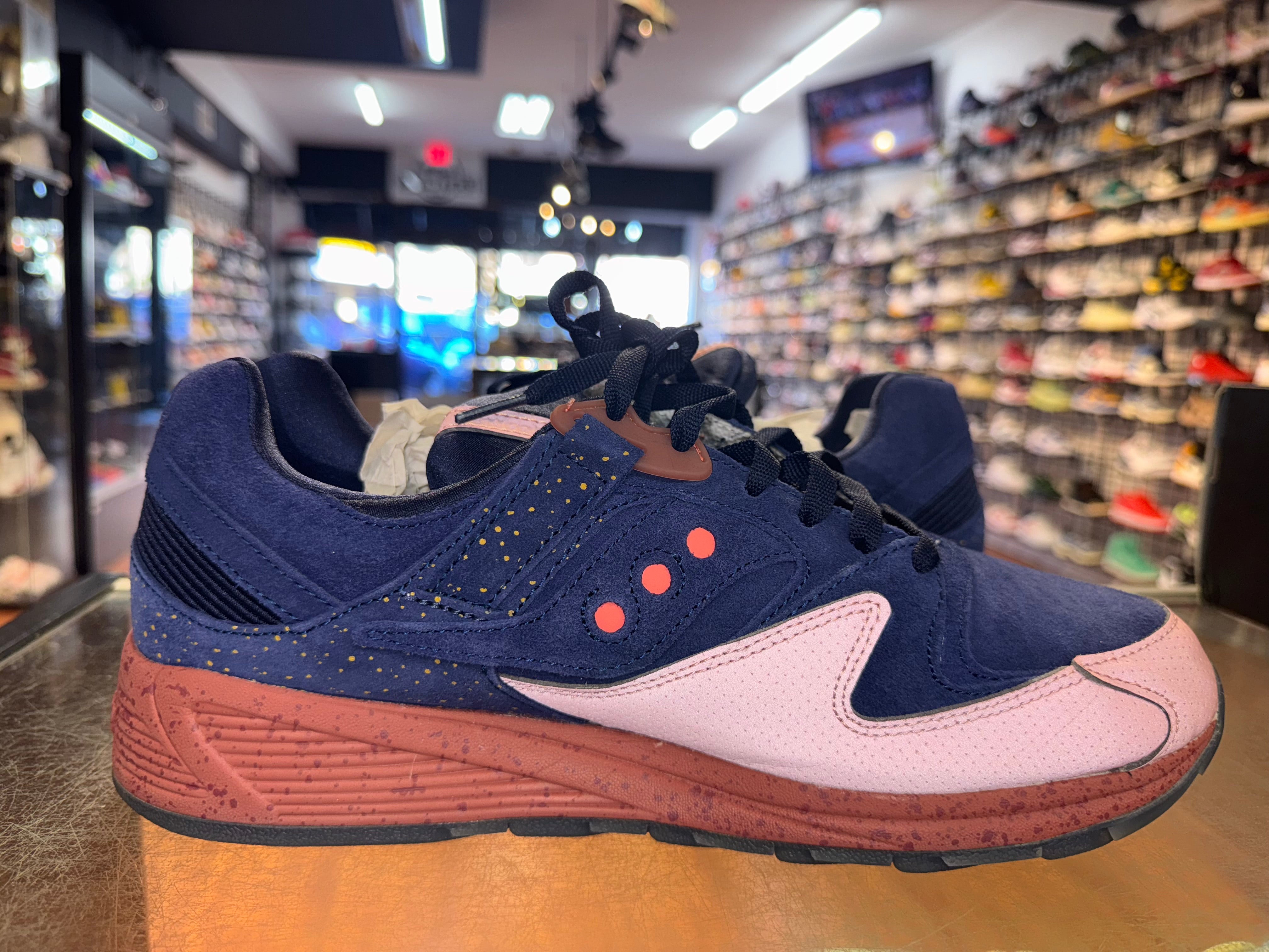 Size 12 Saucony Grid 8500 "Navy Salmon"