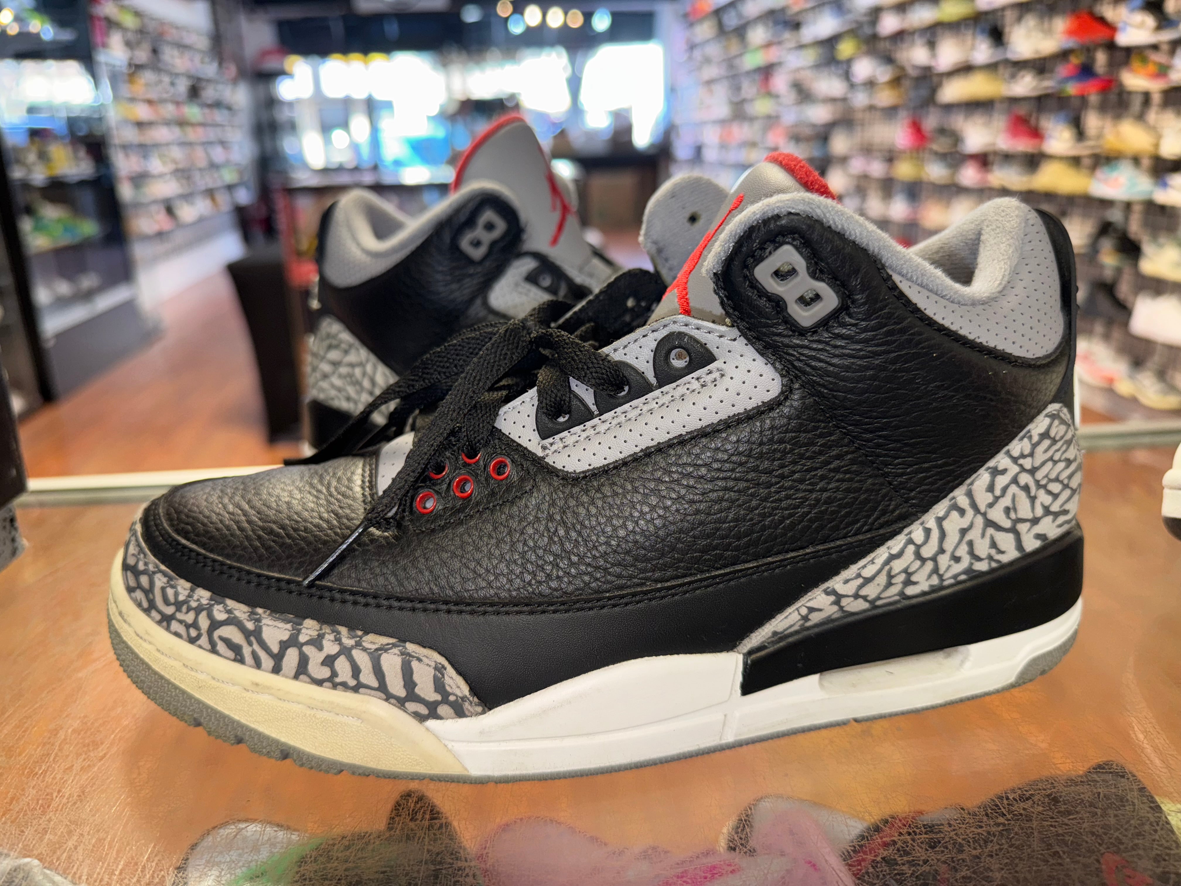 Size 8.5 Air Jordan 3 "Black Cement" 2018