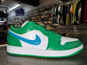 Size 9.5 (11W) Air Jordan 1 Low “Lucky Green Aquatone" Brand New