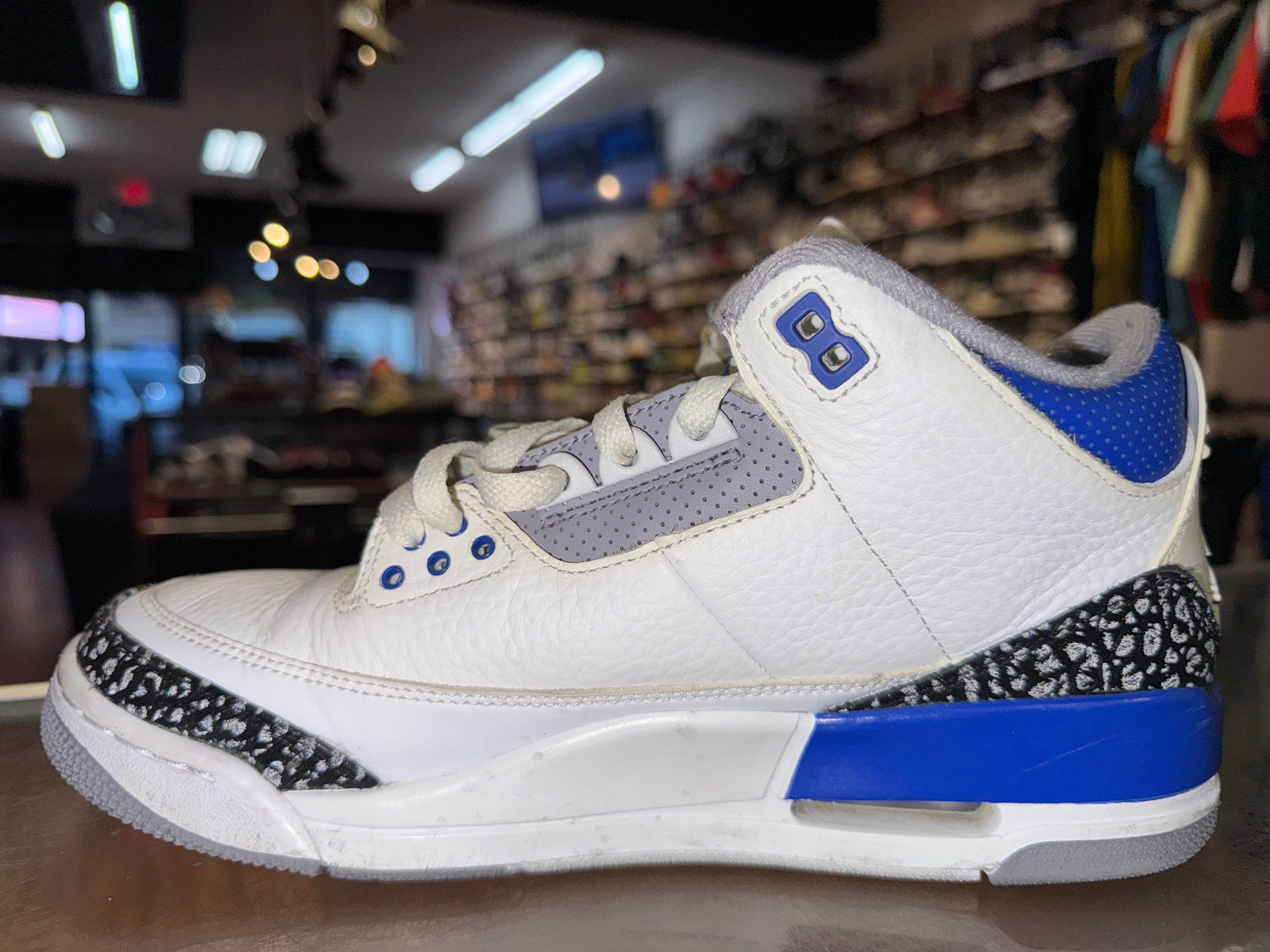 Size 8.5 Air Jordan 3 'Racer Blue'