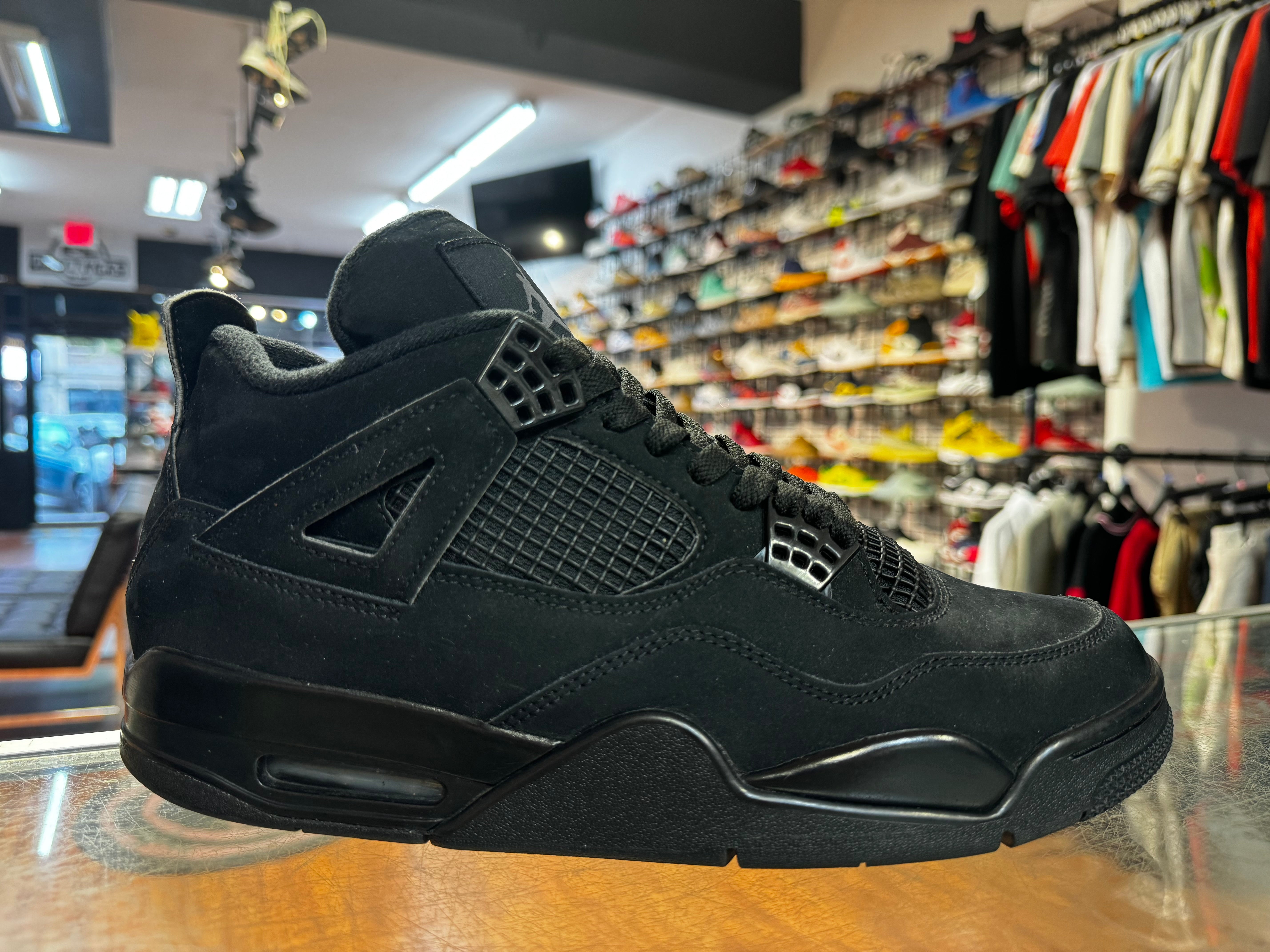 Size 10.5 Air Jordan 4 "Black Cat"